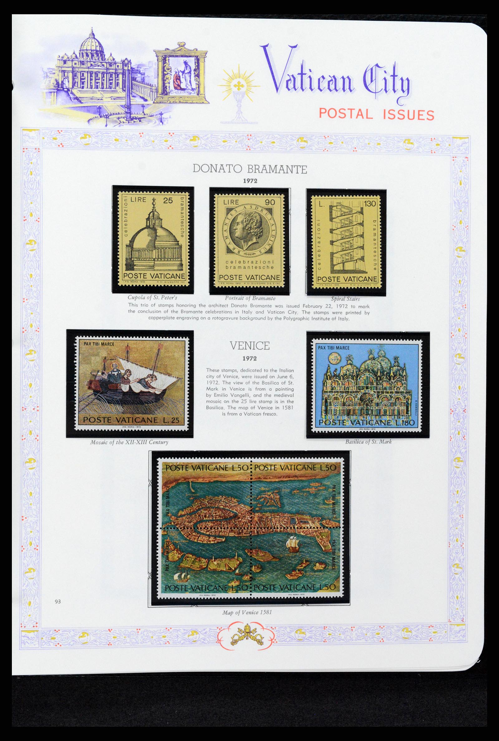 37748 093 - Postzegelverzameling 37748 Vaticaan complete collectie 1929-1999.