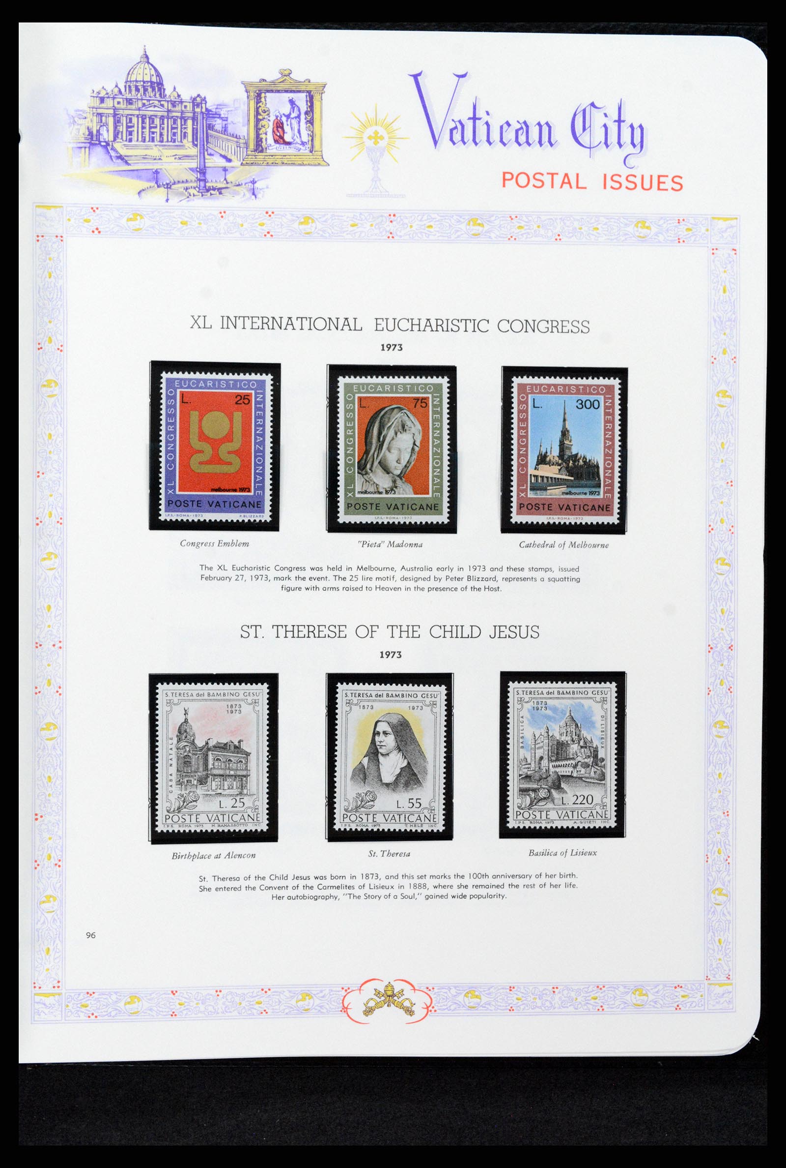 37748 096 - Postzegelverzameling 37748 Vaticaan complete collectie 1929-1999.