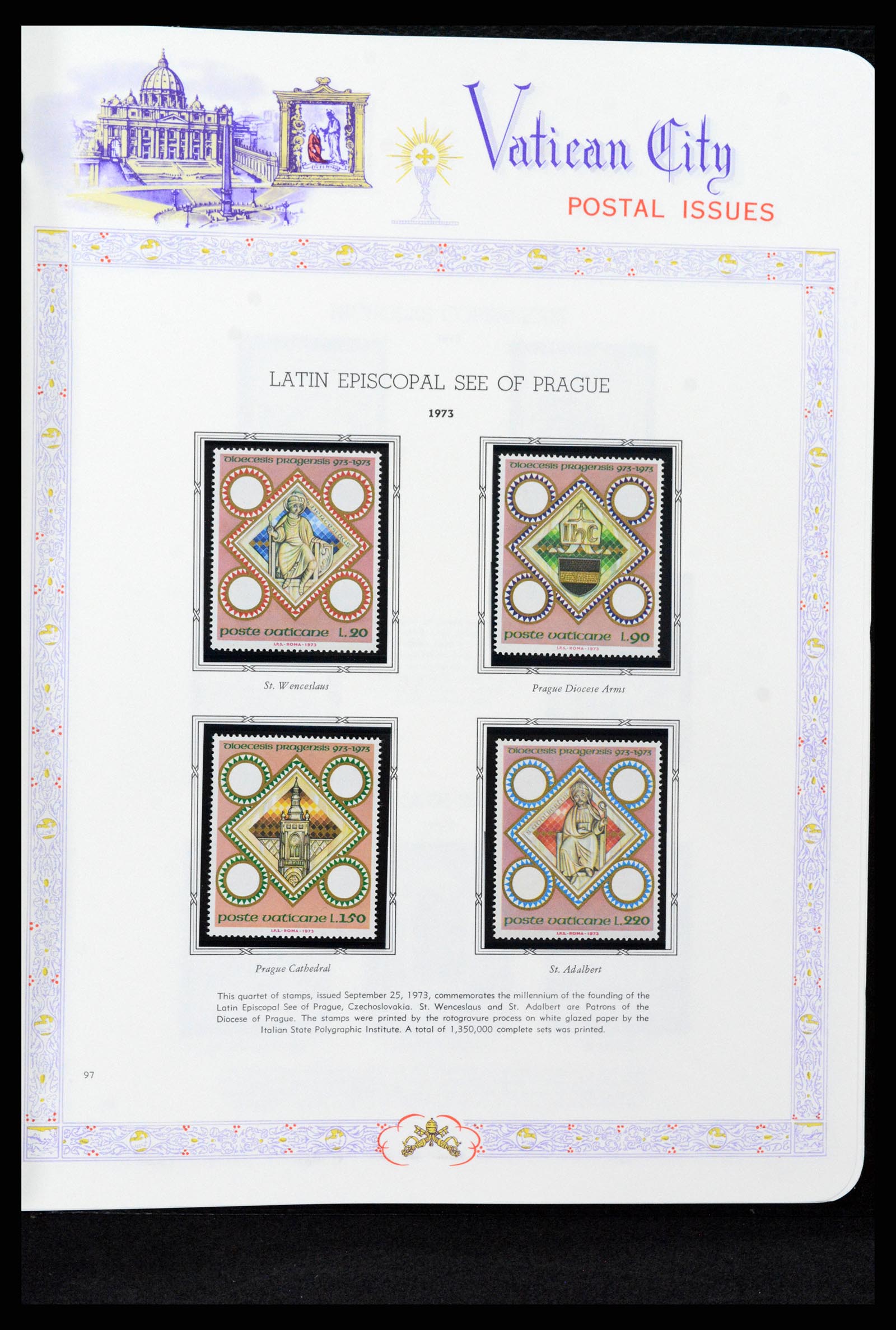 37748 097 - Postzegelverzameling 37748 Vaticaan complete collectie 1929-1999.