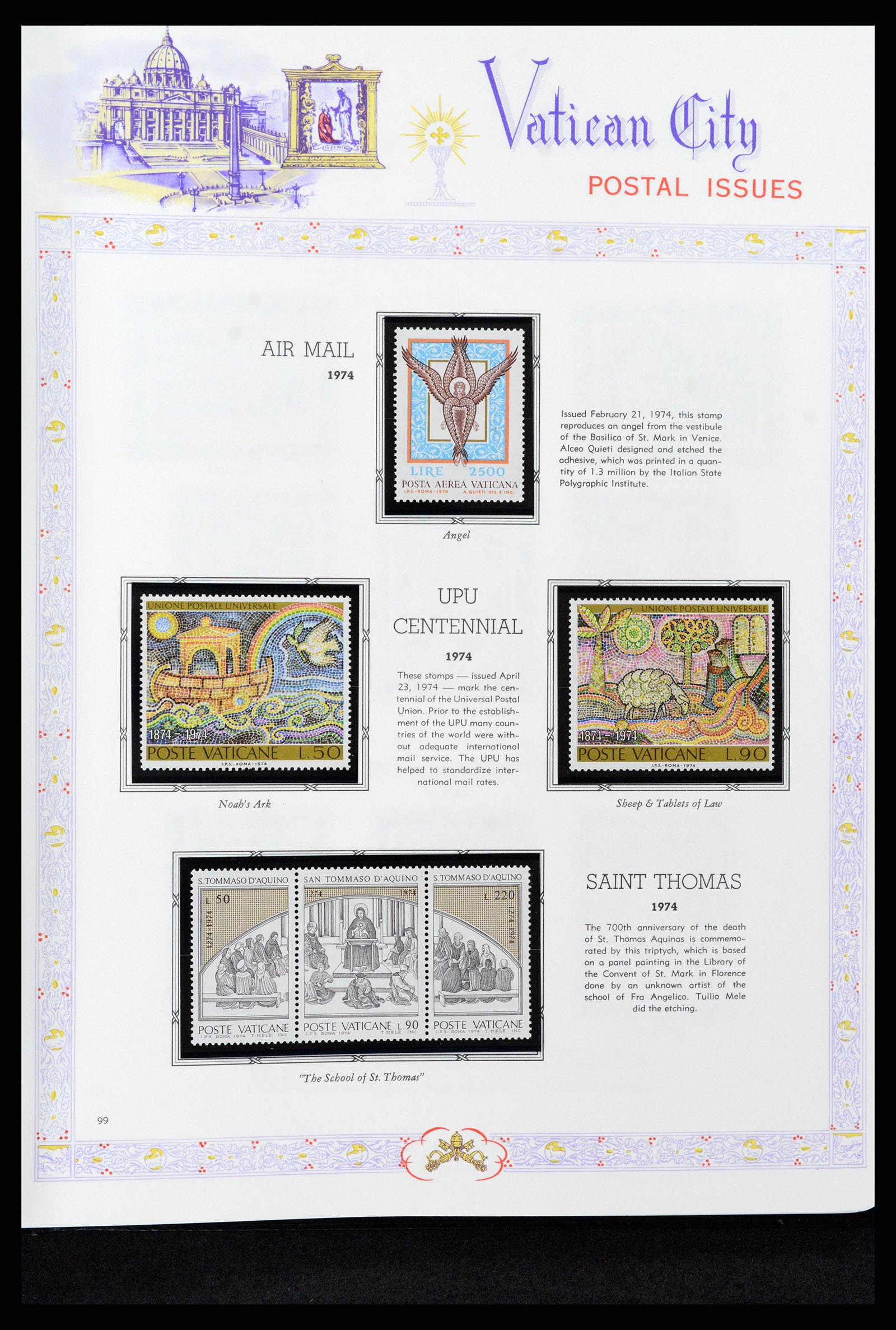 37748 099 - Postzegelverzameling 37748 Vaticaan complete collectie 1929-1999.