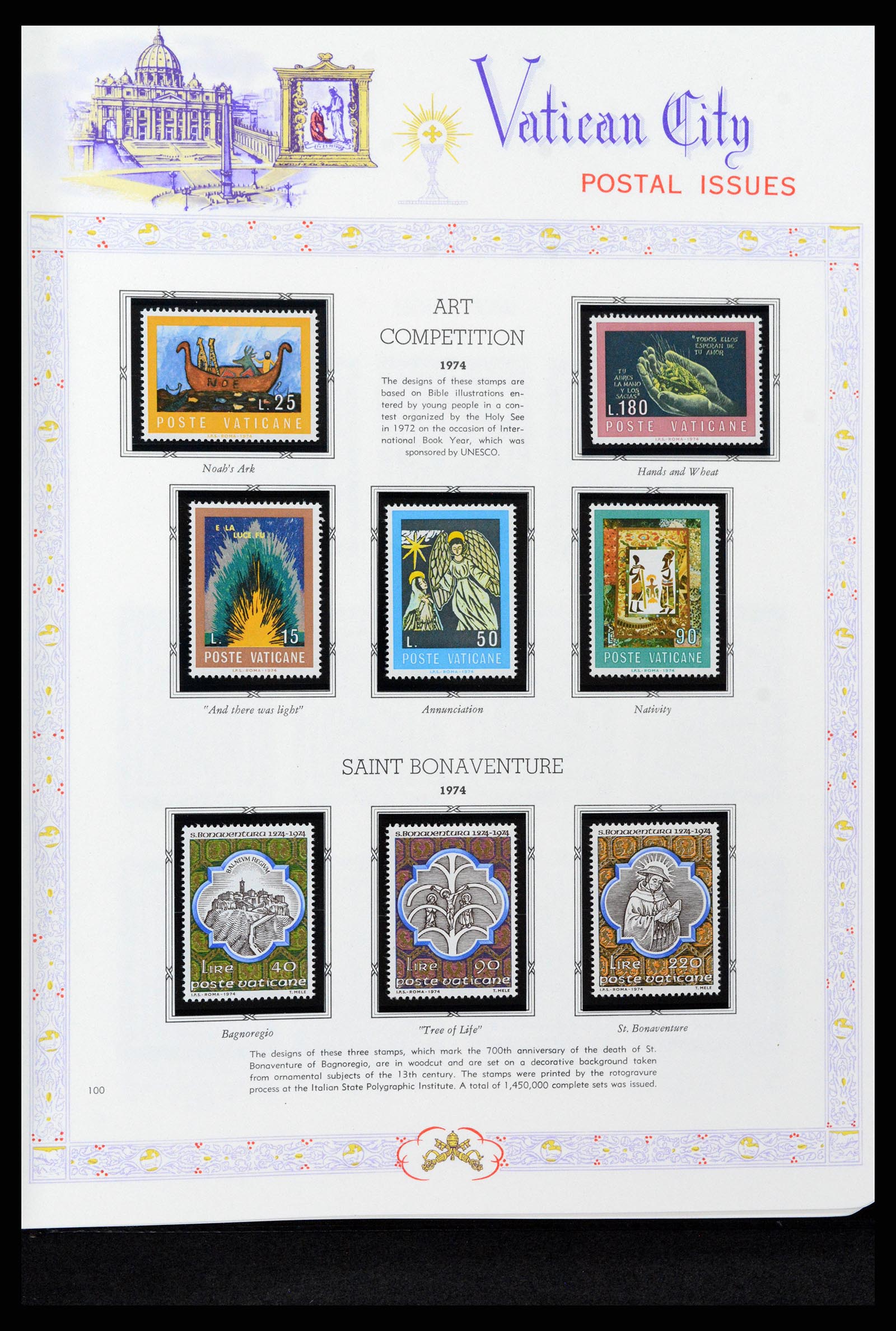 37748 100 - Postzegelverzameling 37748 Vaticaan complete collectie 1929-1999.