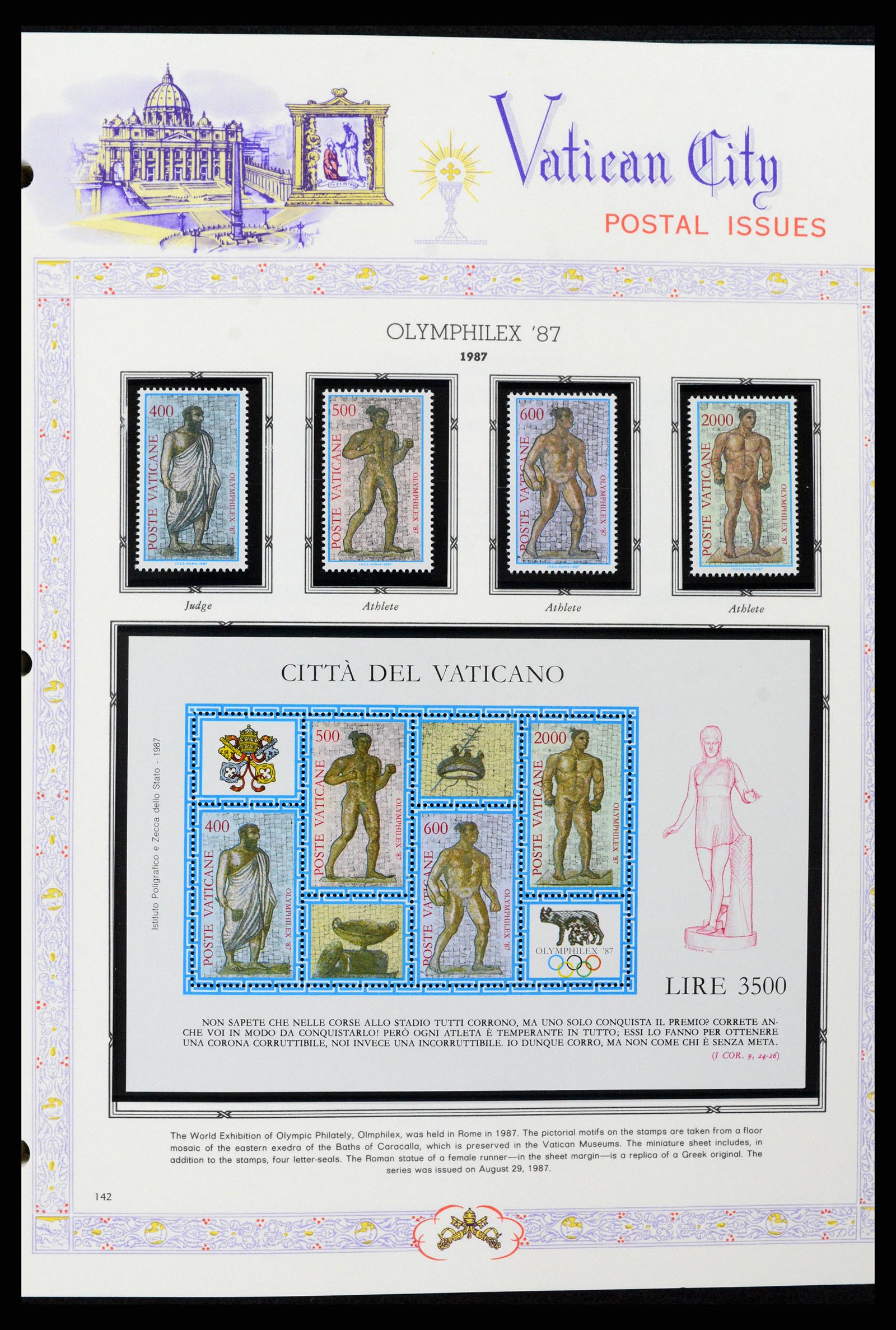 37748 144 - Postzegelverzameling 37748 Vaticaan complete collectie 1929-1999.