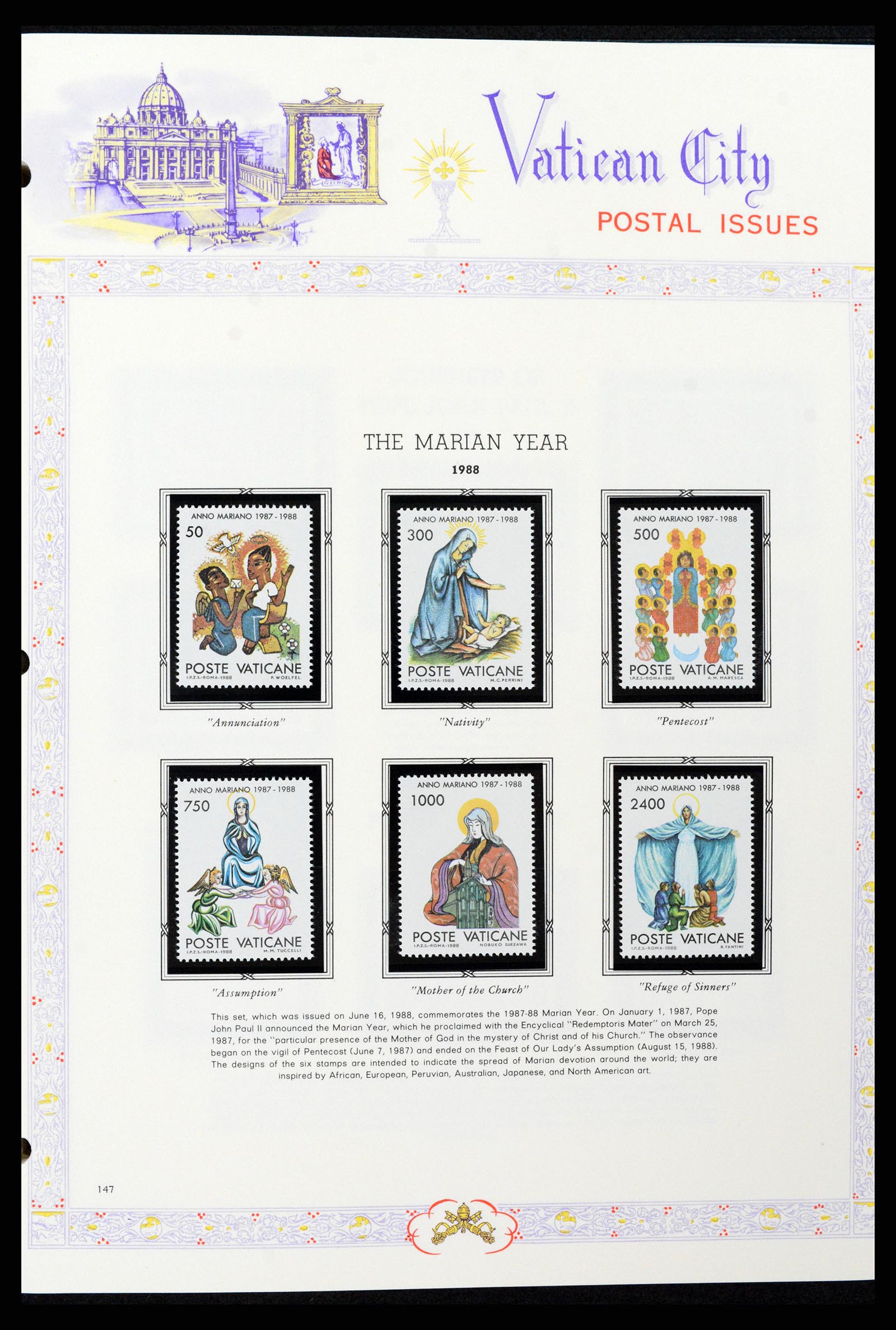 37748 149 - Postzegelverzameling 37748 Vaticaan complete collectie 1929-1999.