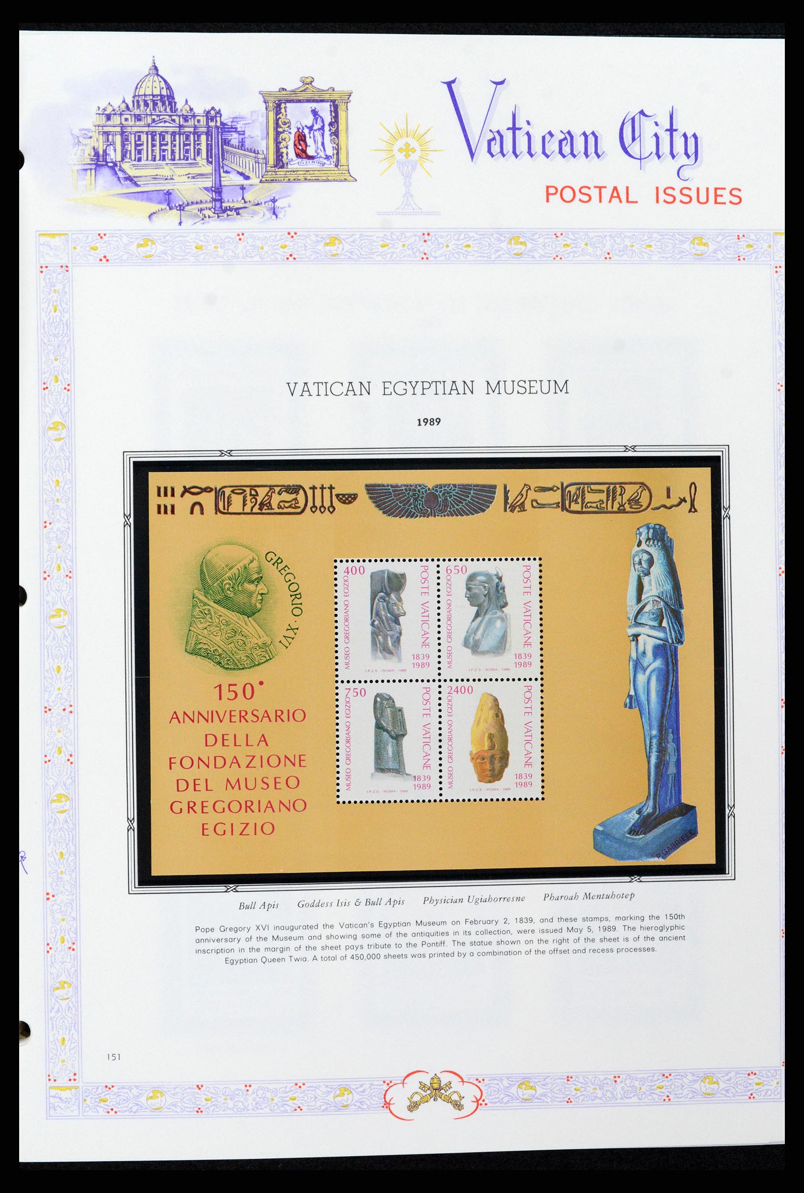 37748 153 - Postzegelverzameling 37748 Vaticaan complete collectie 1929-1999.