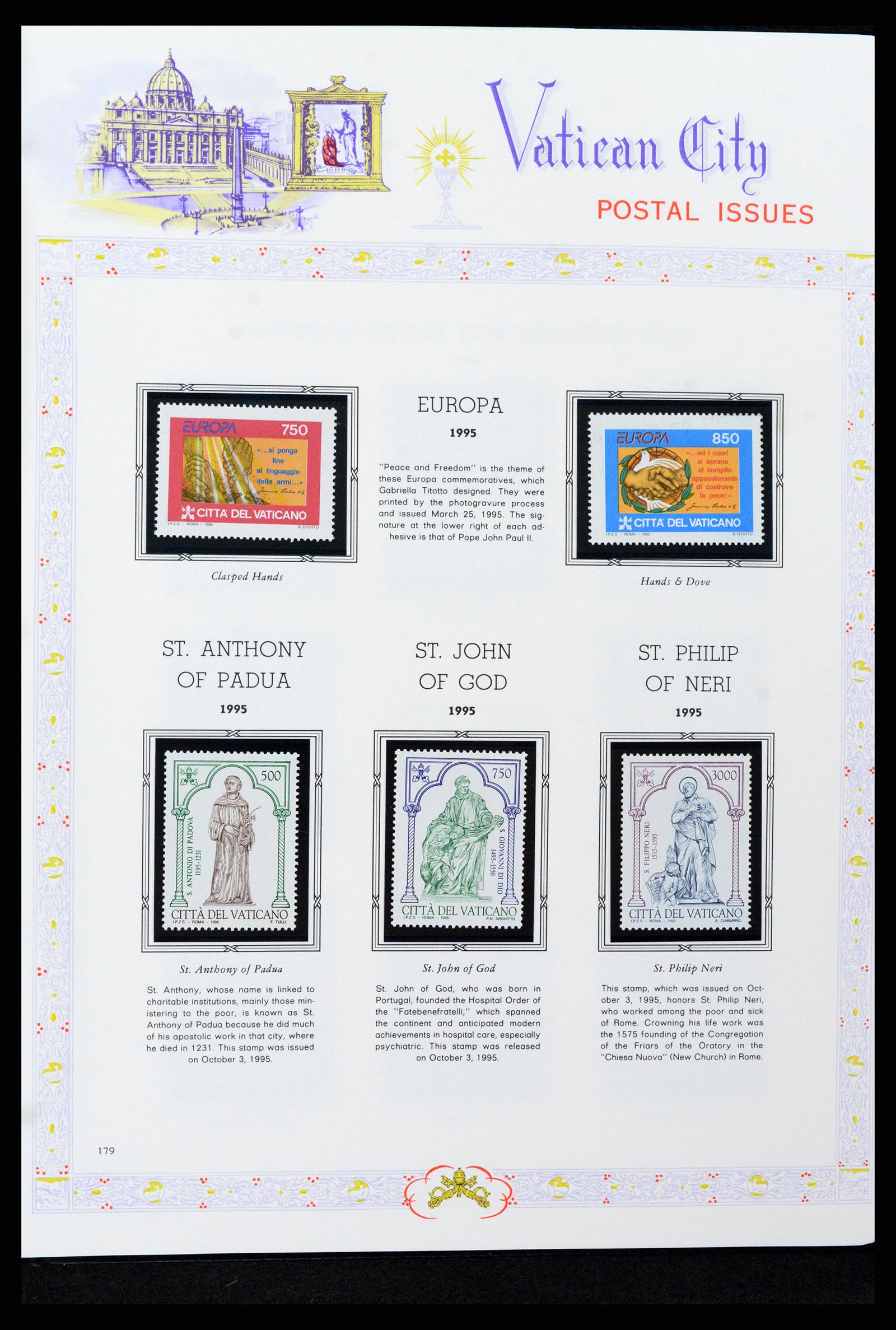 37748 182 - Postzegelverzameling 37748 Vaticaan complete collectie 1929-1999.