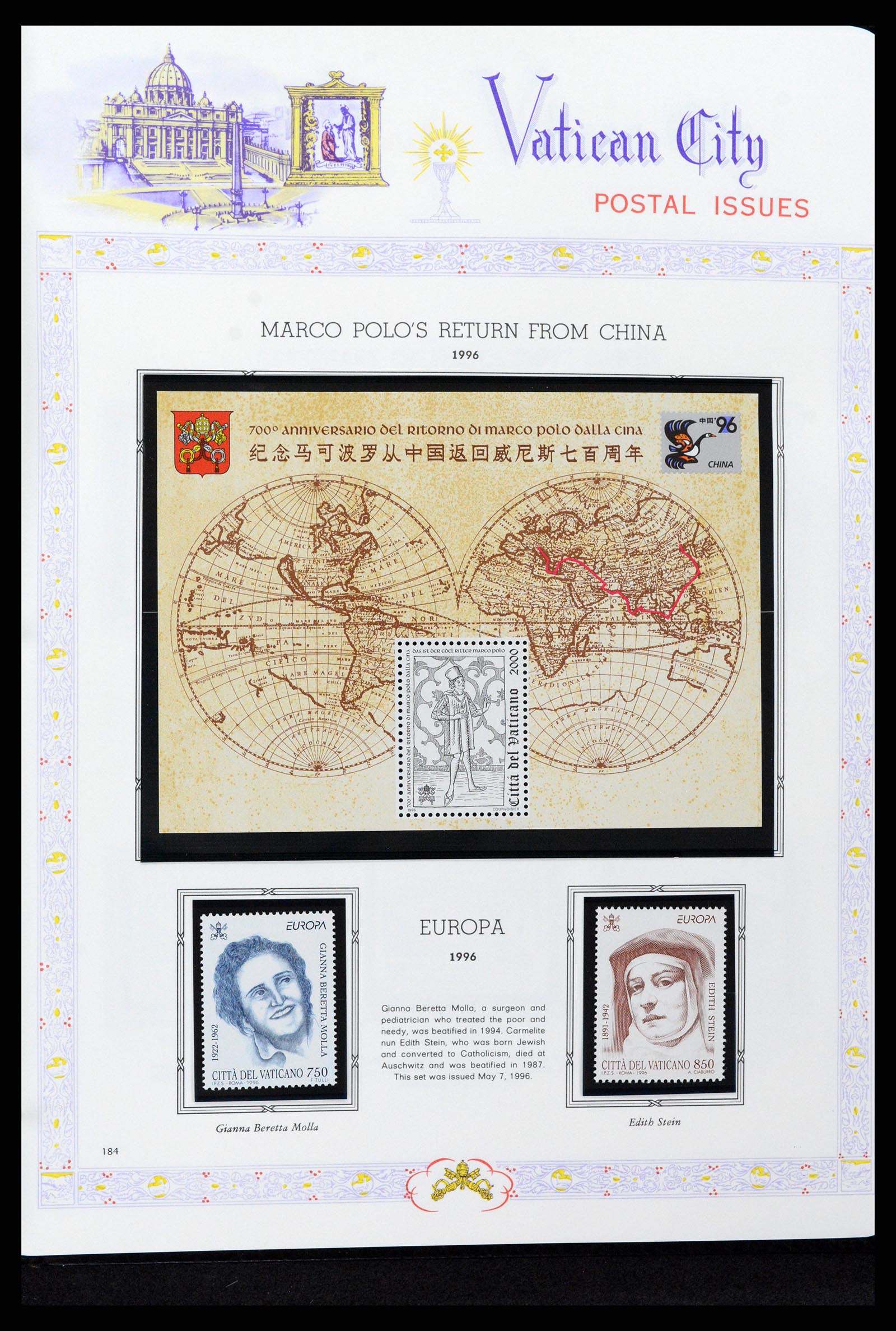 37748 188 - Postzegelverzameling 37748 Vaticaan complete collectie 1929-1999.