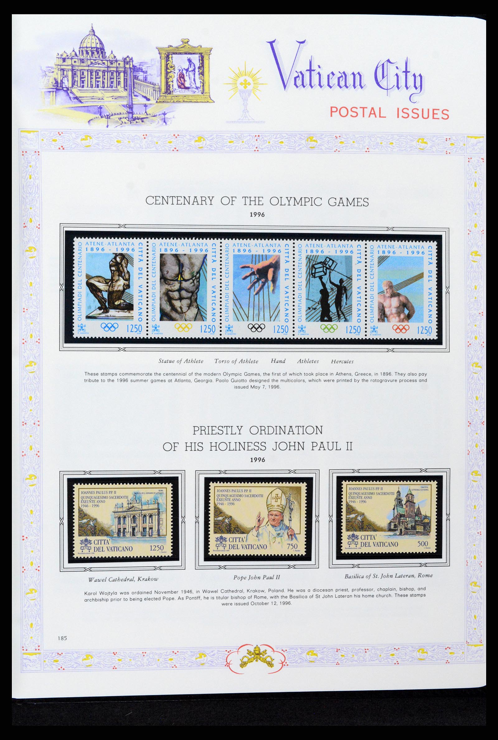 37748 189 - Postzegelverzameling 37748 Vaticaan complete collectie 1929-1999.
