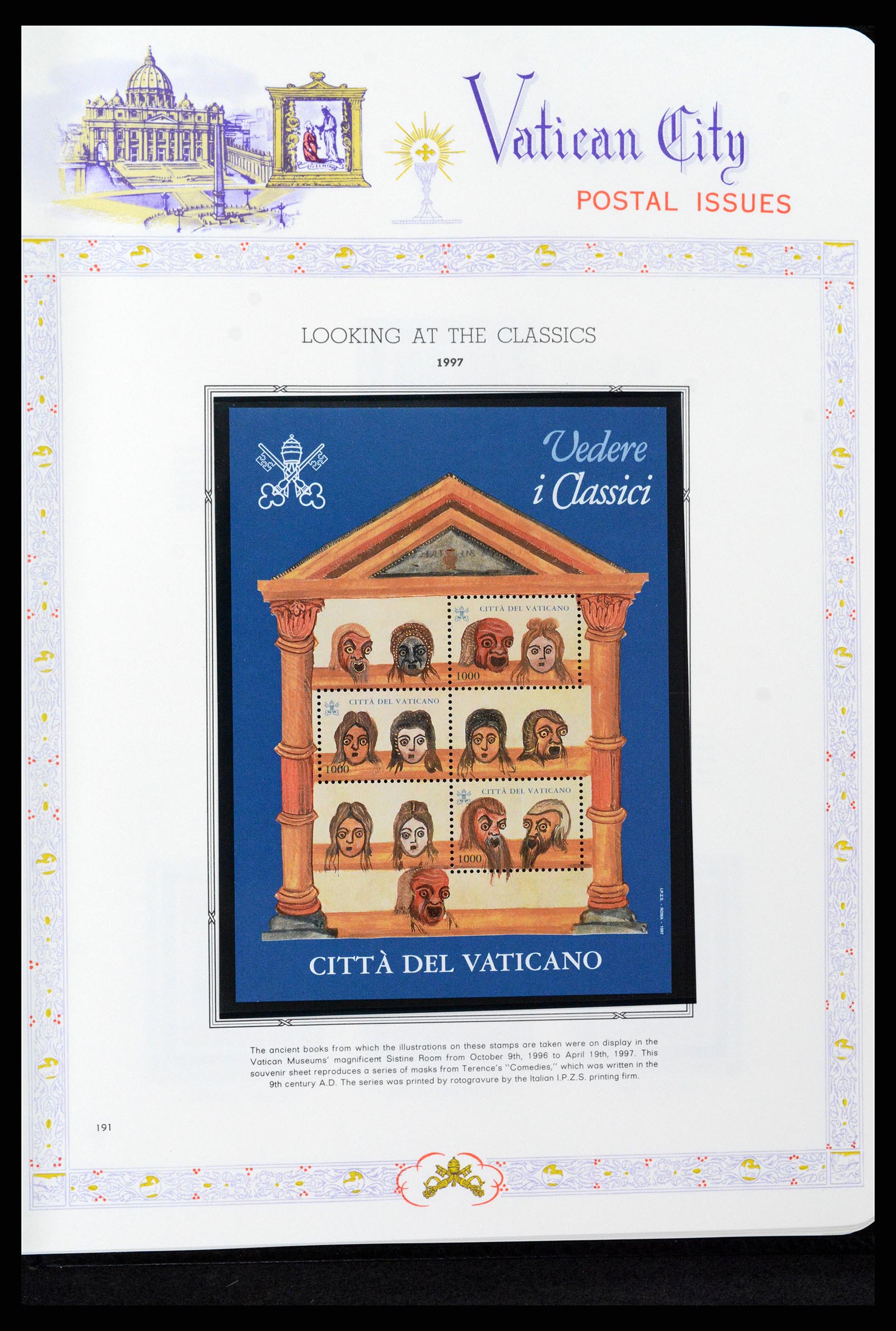 37748 196 - Postzegelverzameling 37748 Vaticaan complete collectie 1929-1999.