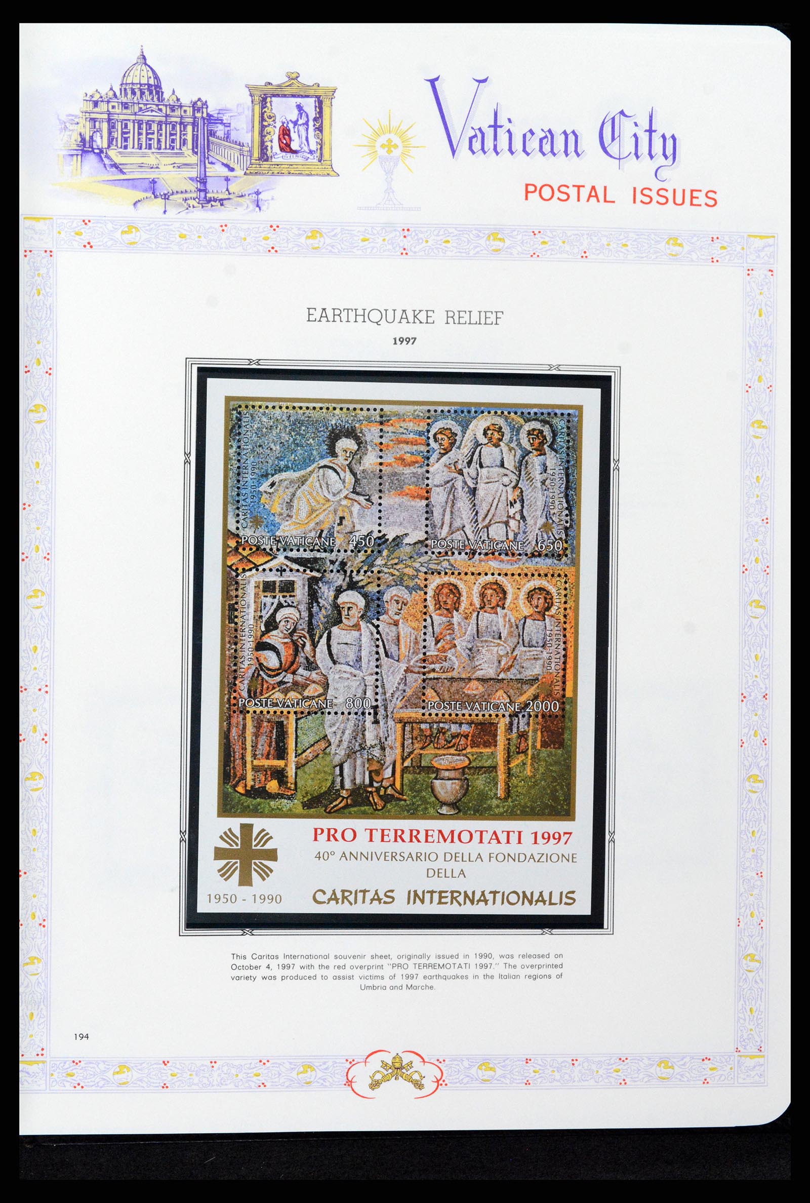 37748 199 - Postzegelverzameling 37748 Vaticaan complete collectie 1929-1999.