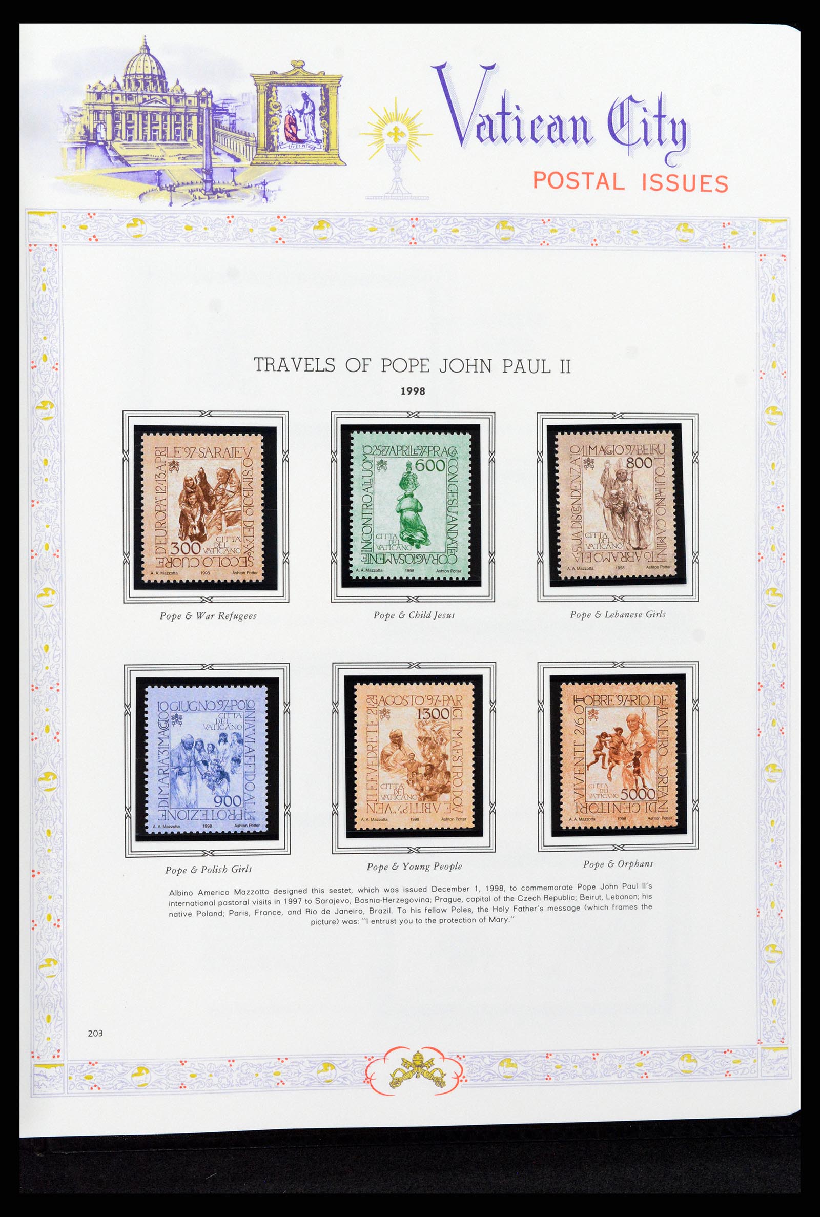 37748 208 - Postzegelverzameling 37748 Vaticaan complete collectie 1929-1999.