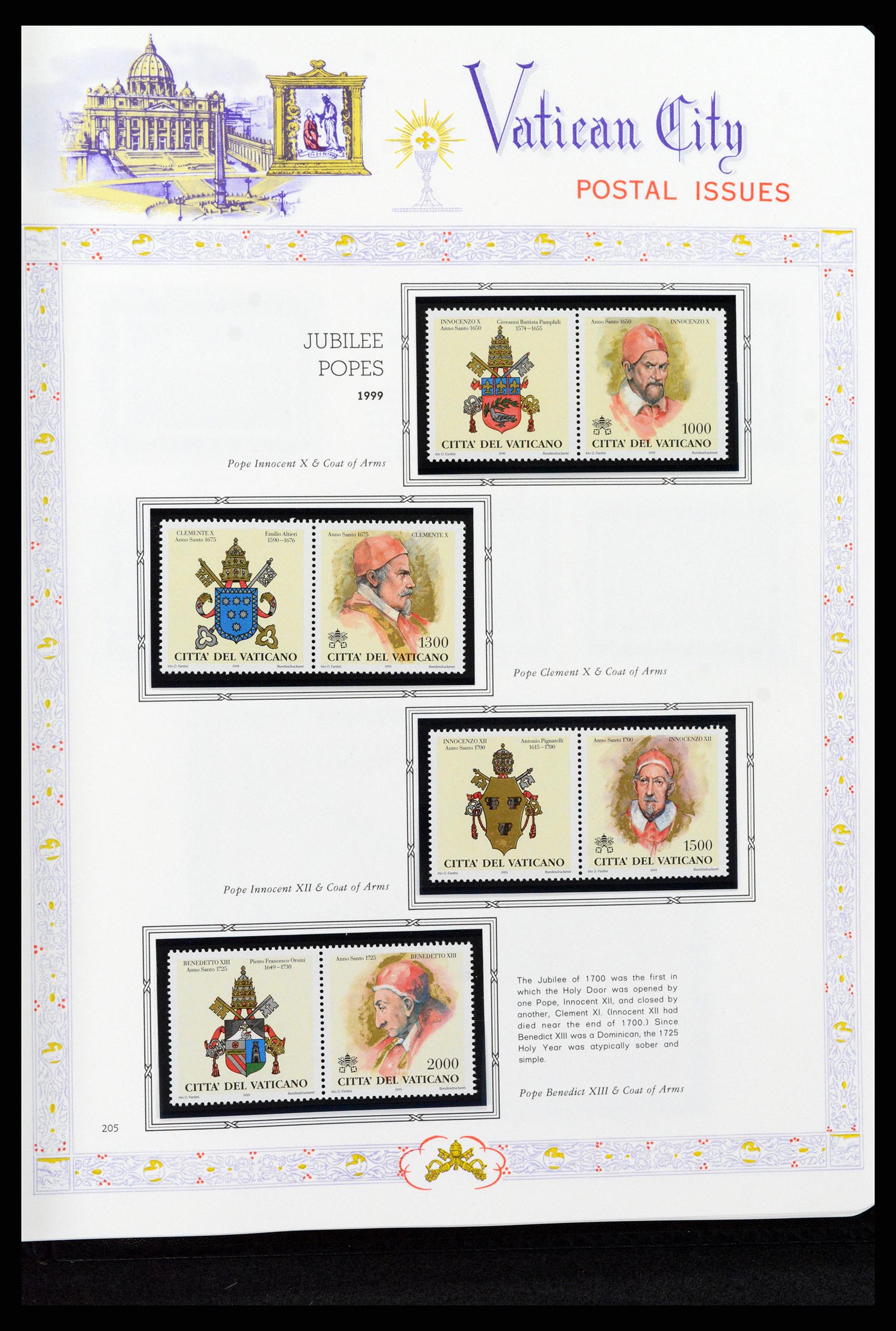 37748 211 - Postzegelverzameling 37748 Vaticaan complete collectie 1929-1999.