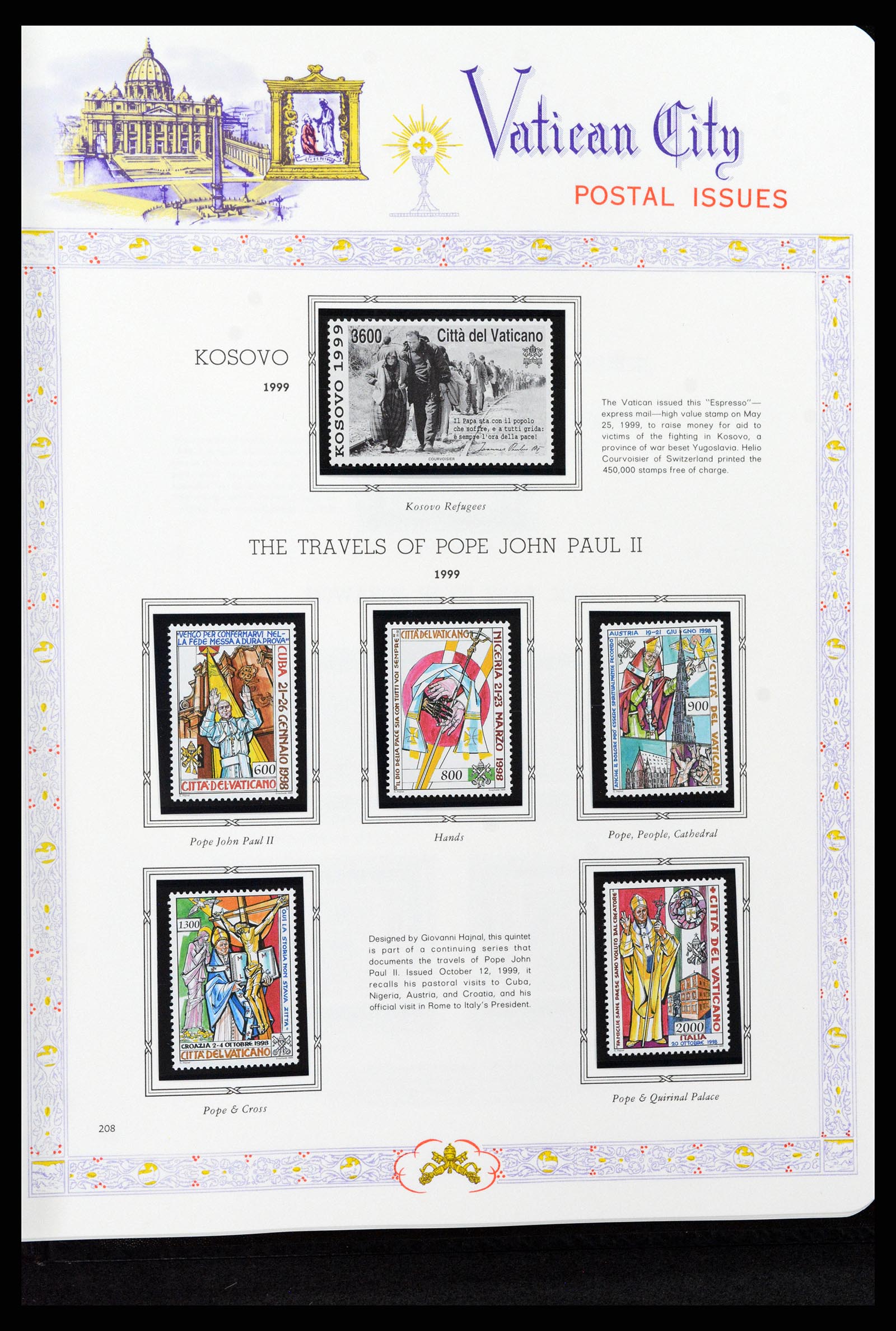 37748 213 - Postzegelverzameling 37748 Vaticaan complete collectie 1929-1999.