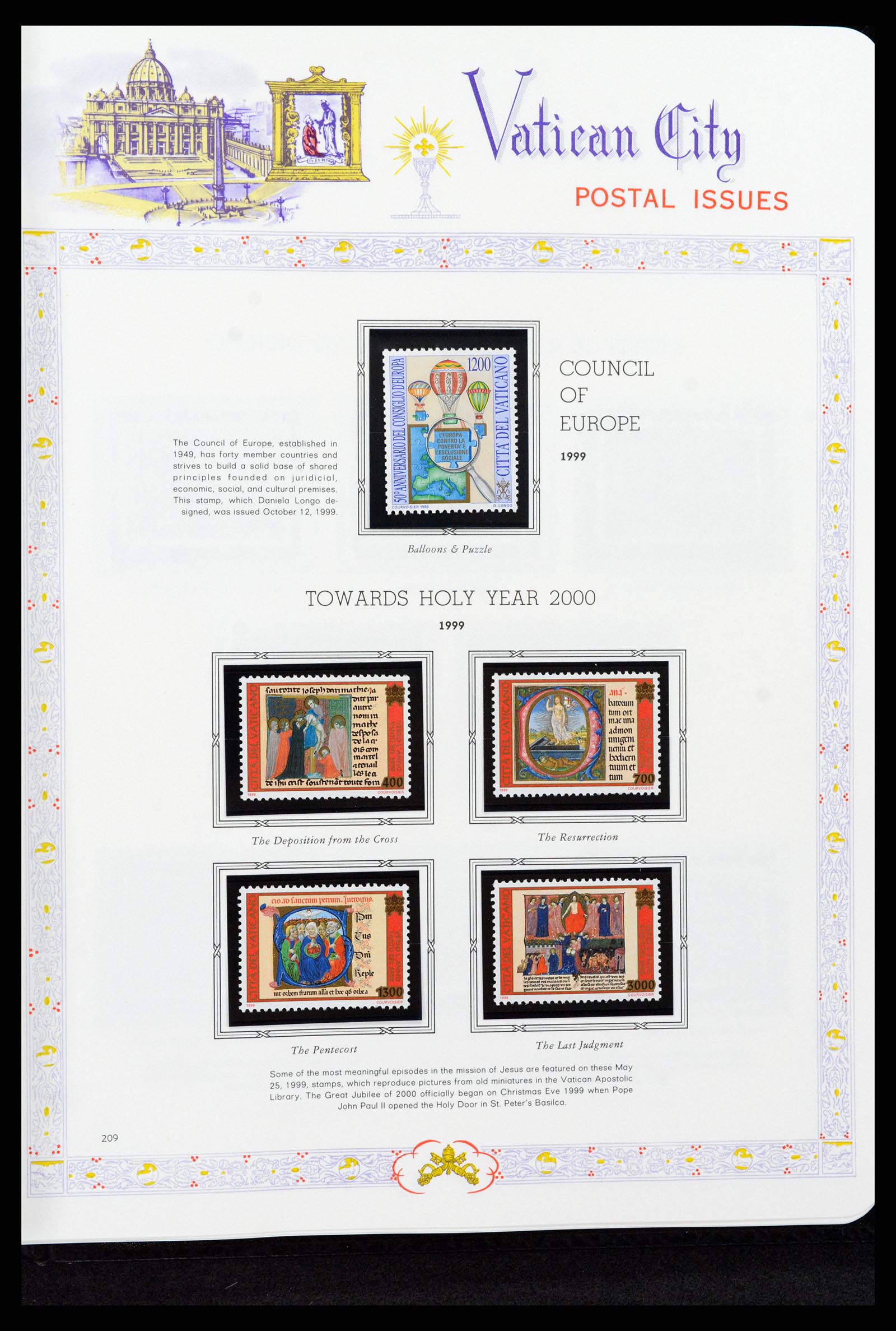 37748 214 - Postzegelverzameling 37748 Vaticaan complete collectie 1929-1999.