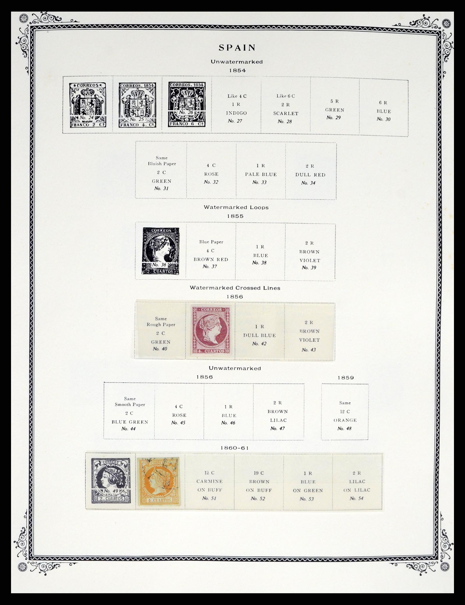 37749 001 - Postzegelverzameling 37749 Spanje en koloniën 1856-1997.