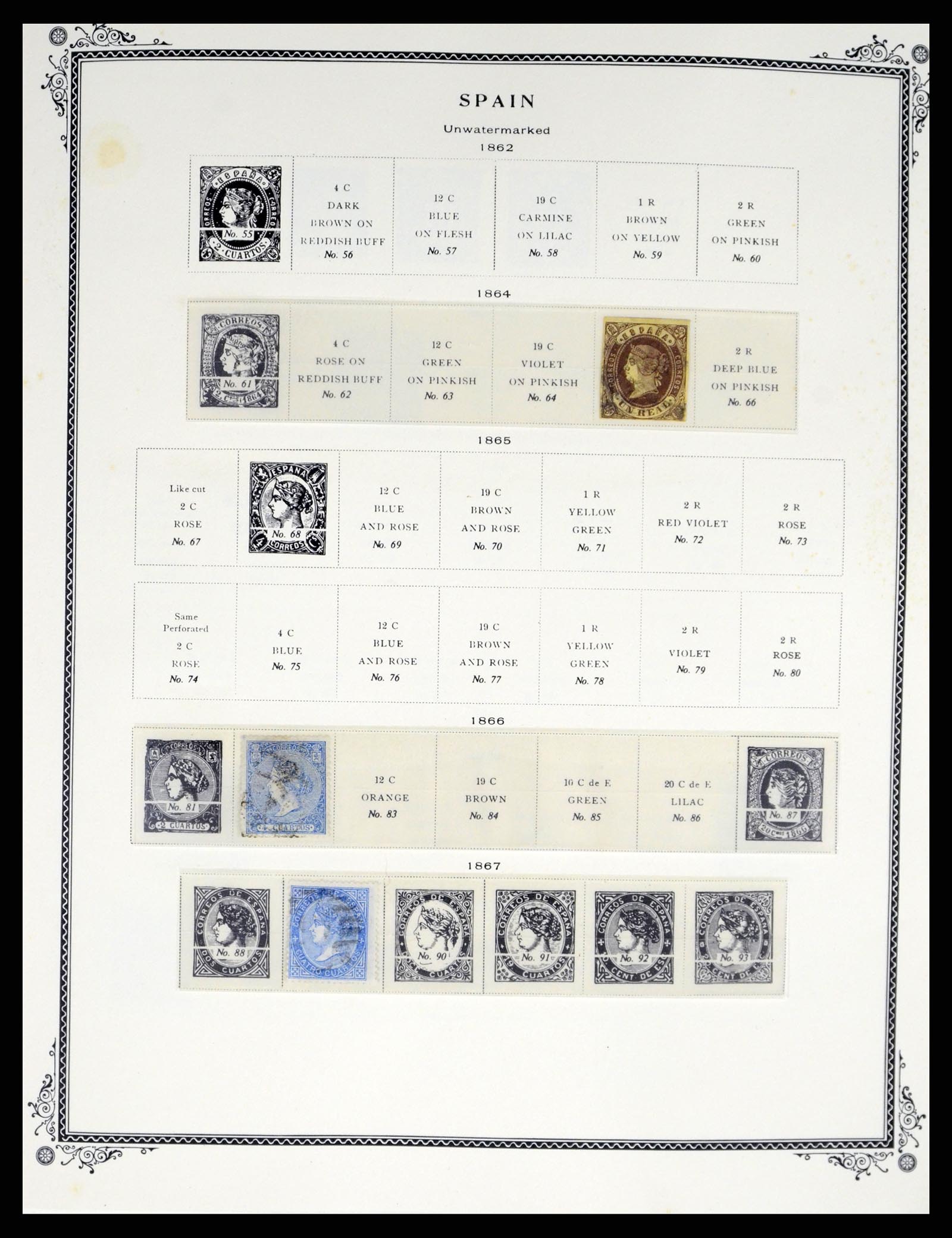 37749 002 - Postzegelverzameling 37749 Spanje en koloniën 1856-1997.