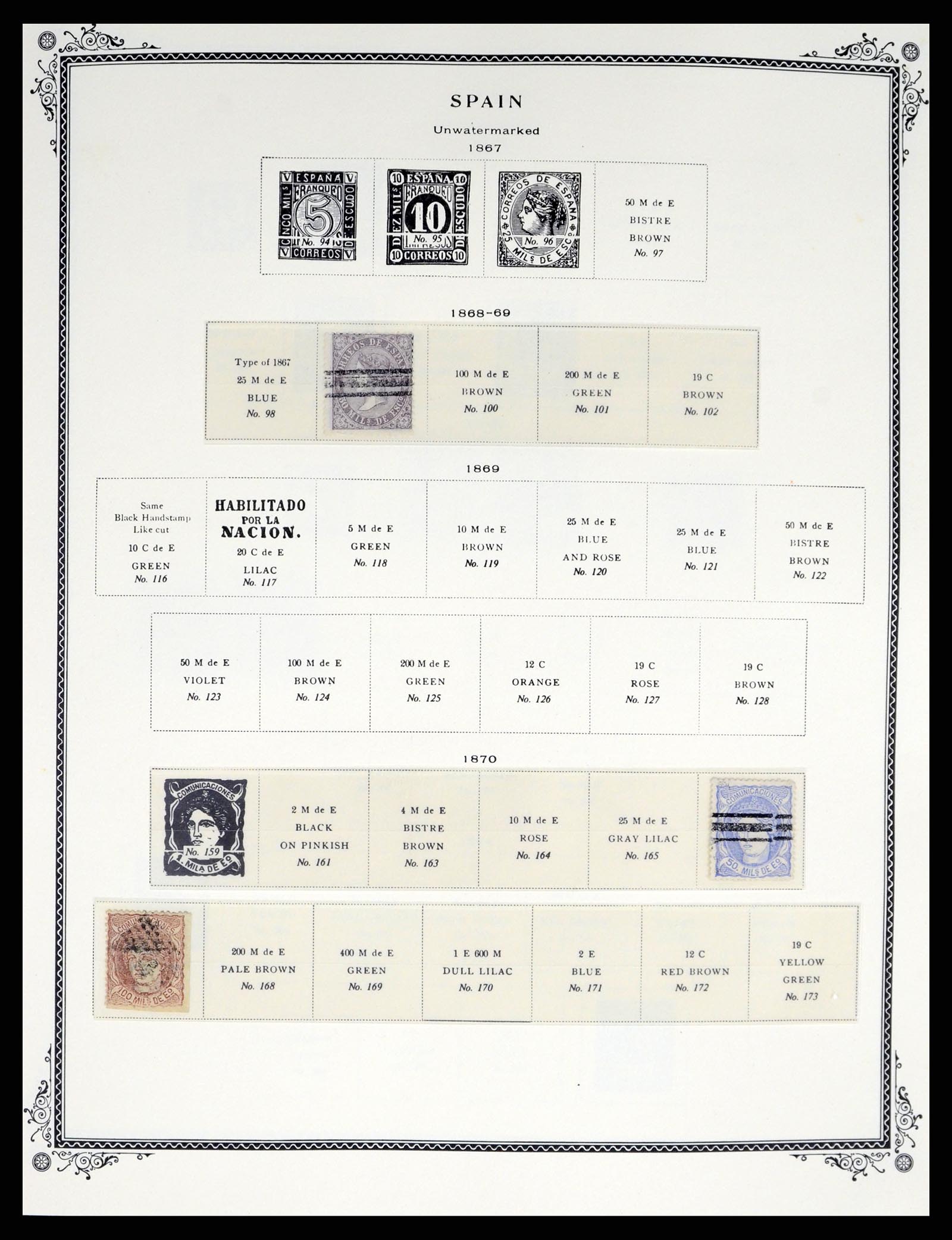 37749 003 - Postzegelverzameling 37749 Spanje en koloniën 1856-1997.