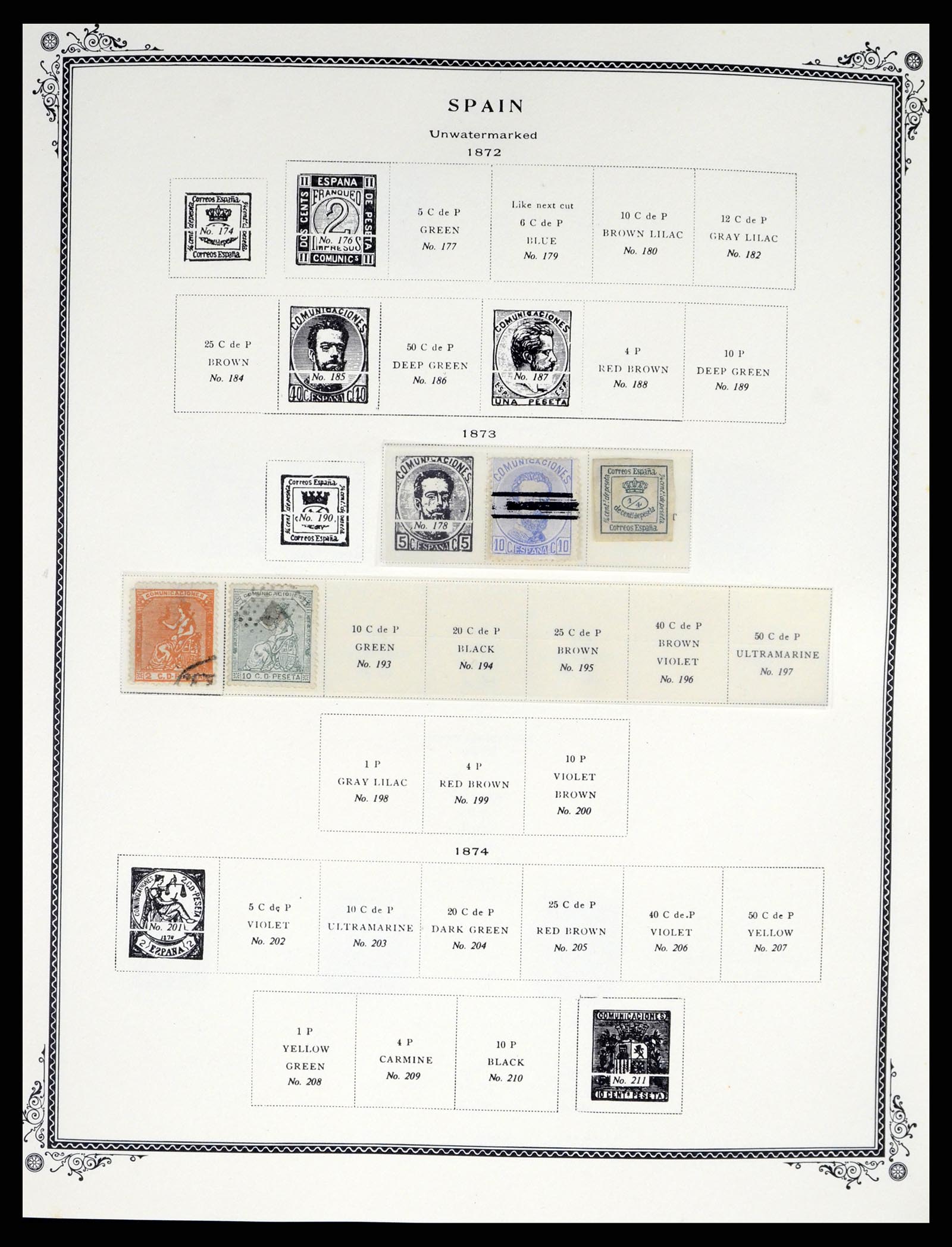 37749 004 - Postzegelverzameling 37749 Spanje en koloniën 1856-1997.