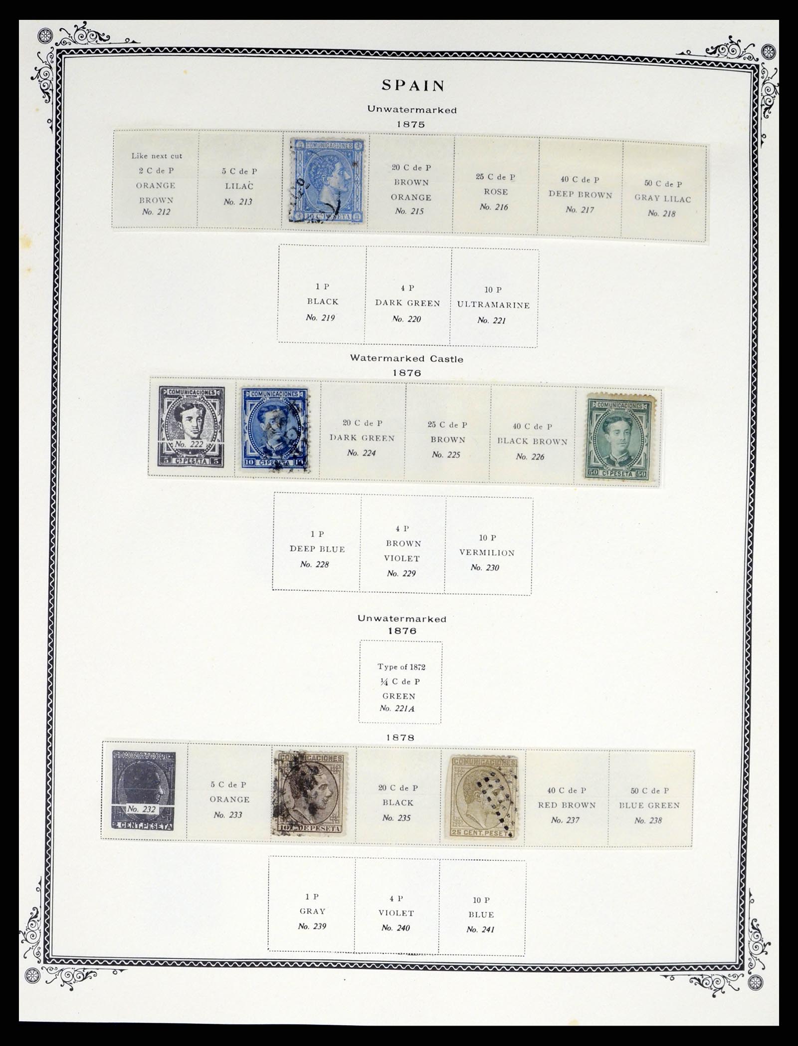 37749 005 - Postzegelverzameling 37749 Spanje en koloniën 1856-1997.