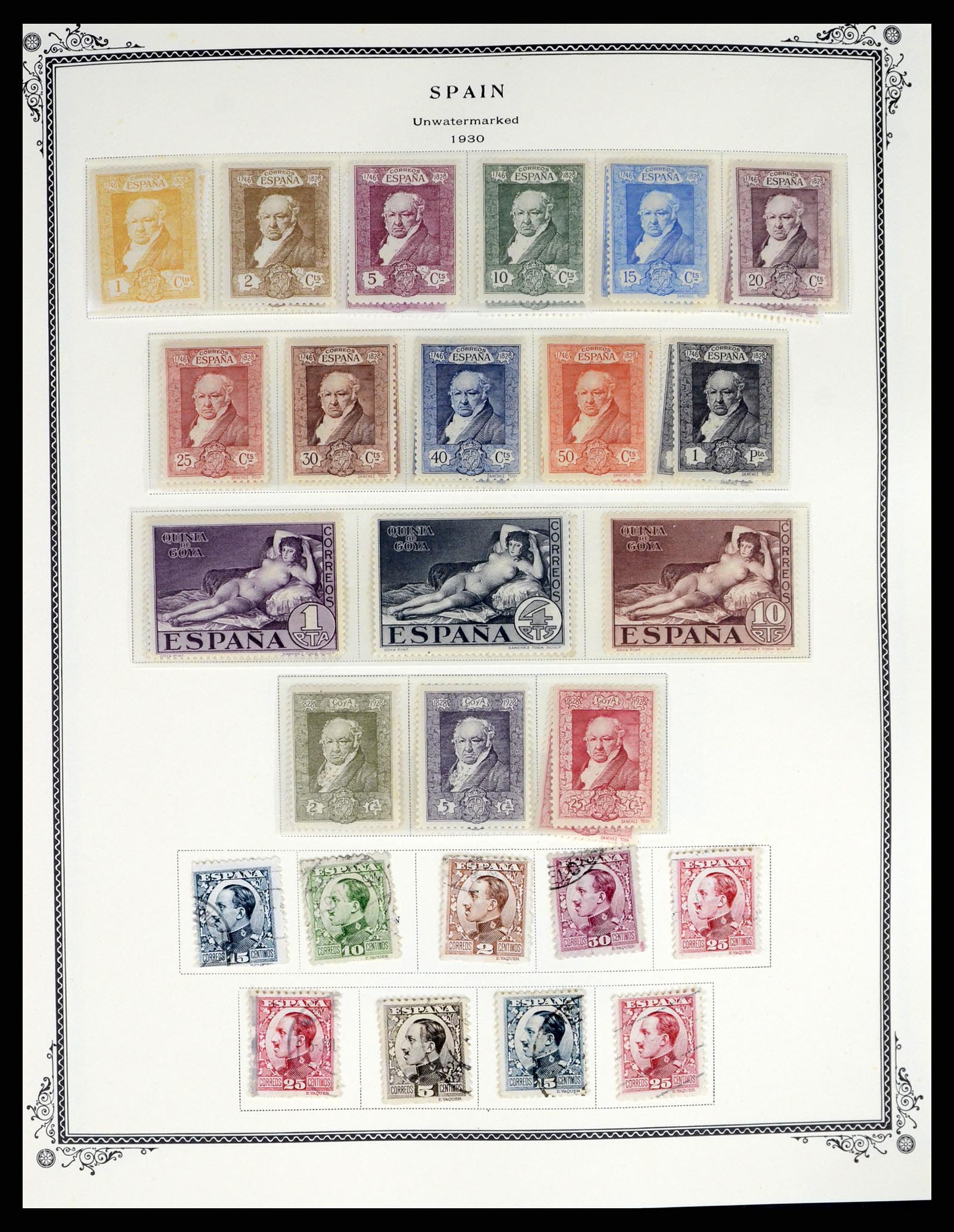37749 010 - Postzegelverzameling 37749 Spanje en koloniën 1856-1997.