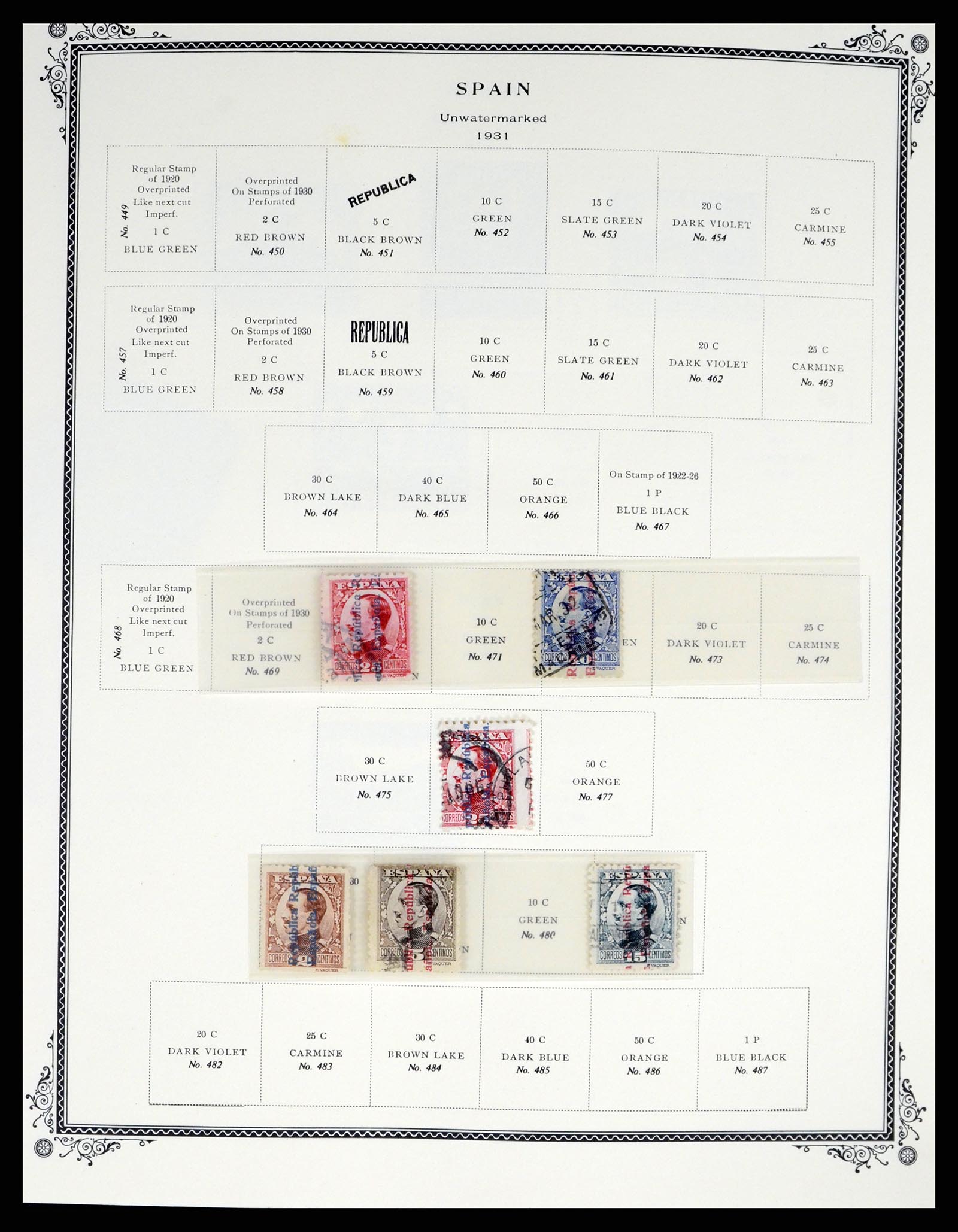 37749 014 - Postzegelverzameling 37749 Spanje en koloniën 1856-1997.
