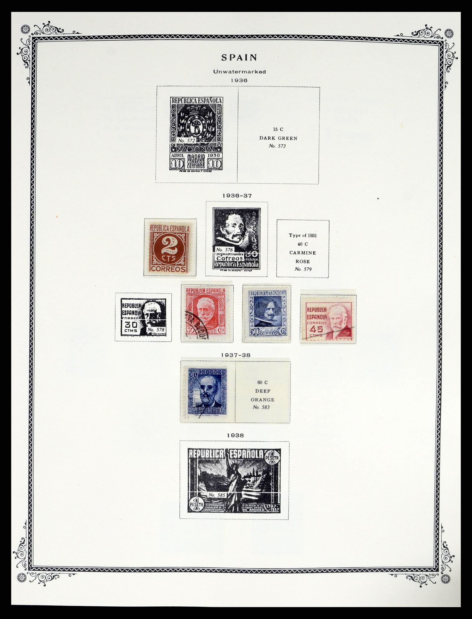 37749 020 - Postzegelverzameling 37749 Spanje en koloniën 1856-1997.