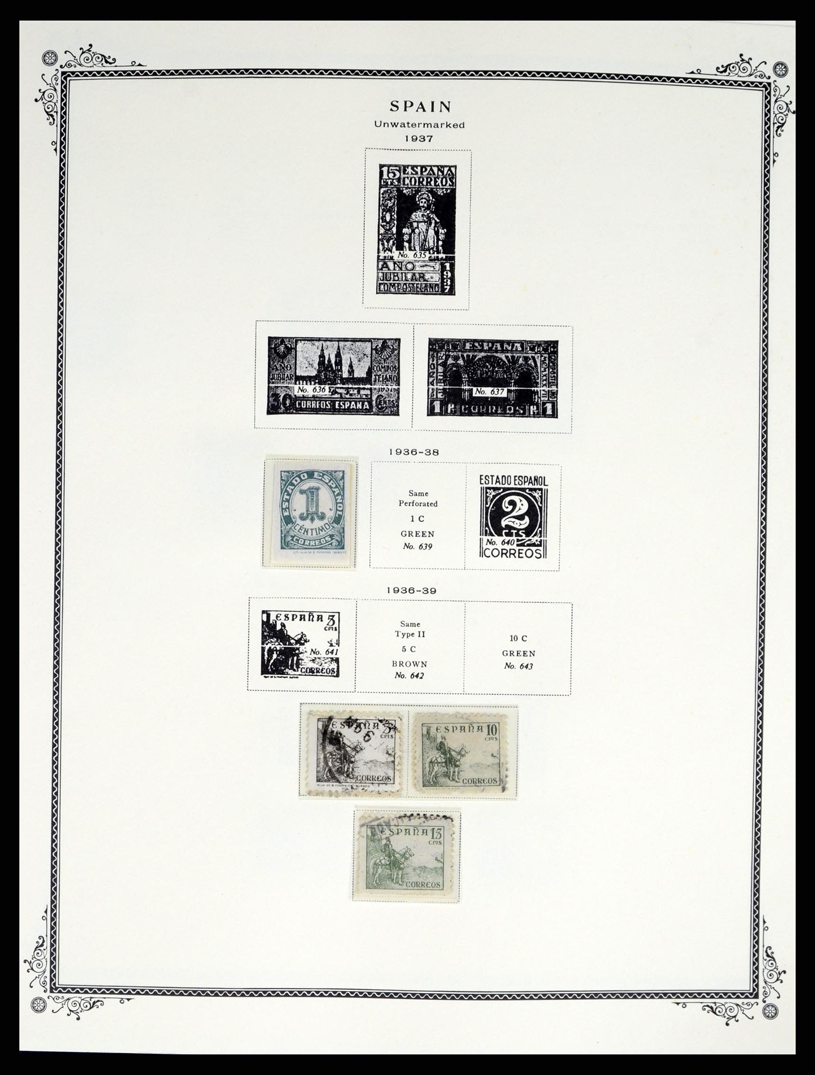 37749 024 - Postzegelverzameling 37749 Spanje en koloniën 1856-1997.