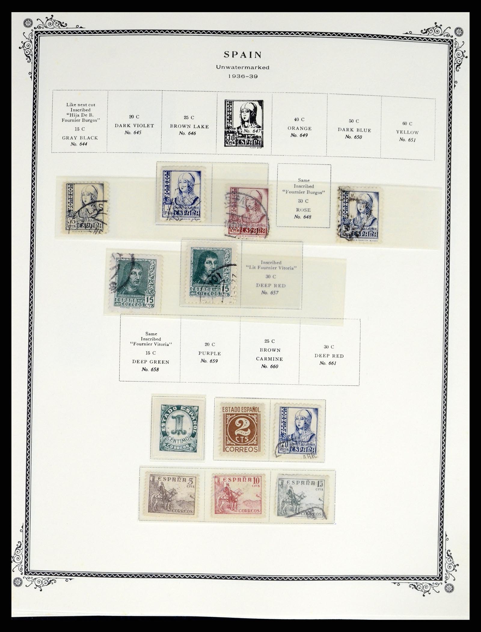 37749 025 - Postzegelverzameling 37749 Spanje en koloniën 1856-1997.