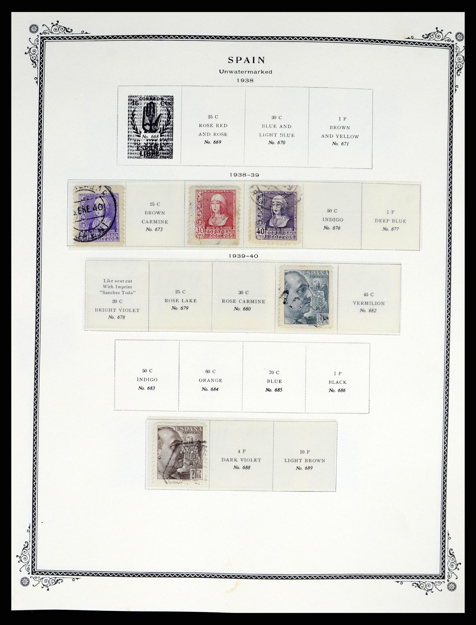 37749 026 - Postzegelverzameling 37749 Spanje en koloniën 1856-1997.