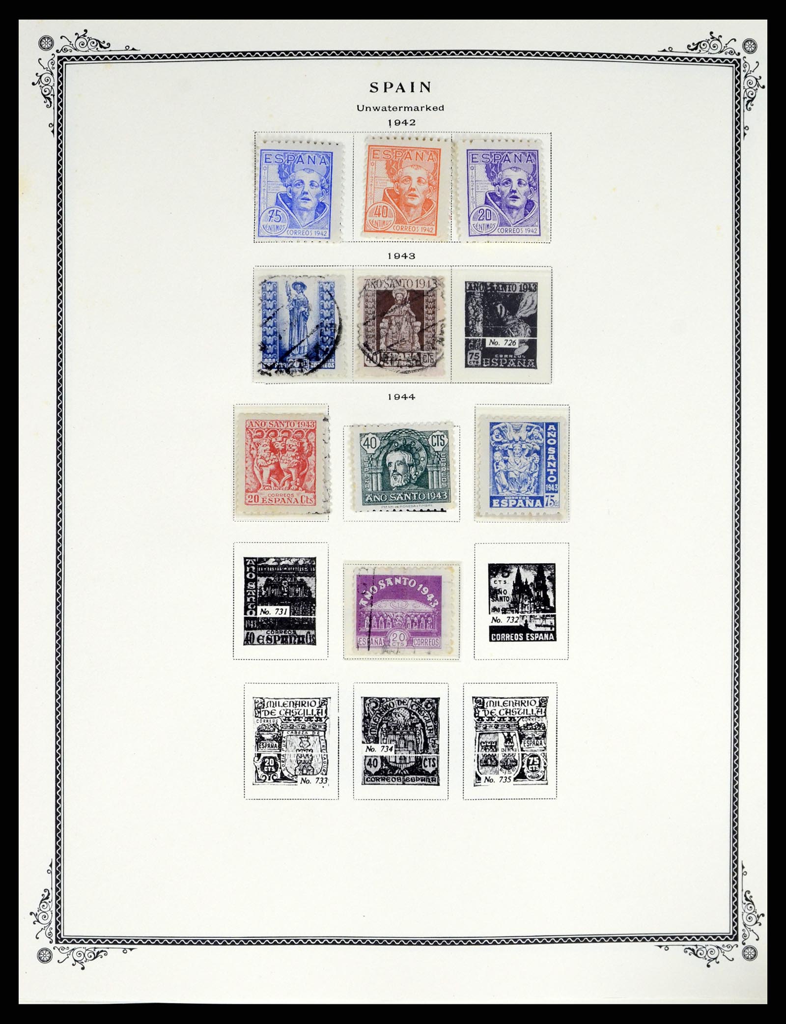 37749 028 - Postzegelverzameling 37749 Spanje en koloniën 1856-1997.