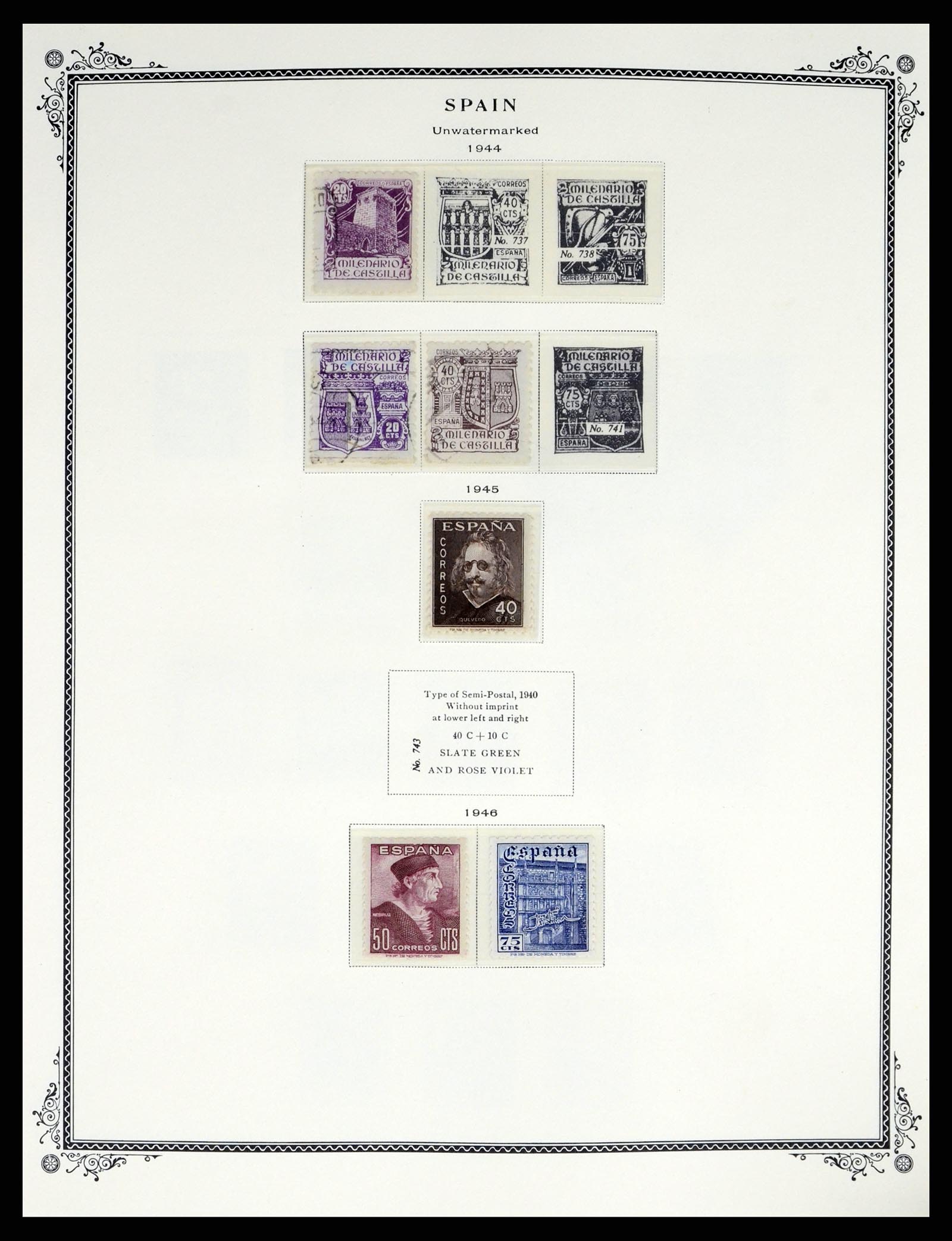 37749 029 - Postzegelverzameling 37749 Spanje en koloniën 1856-1997.
