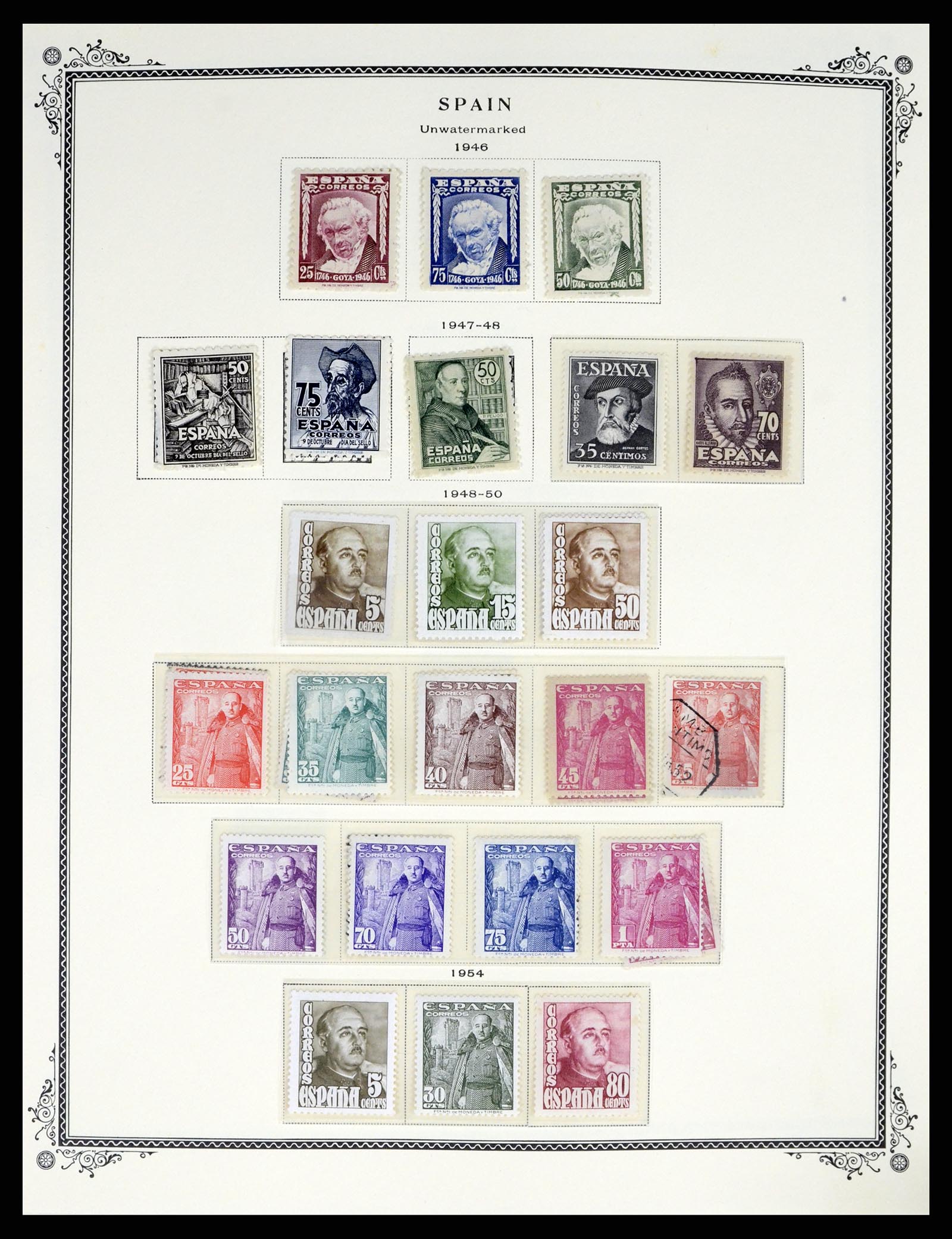37749 030 - Postzegelverzameling 37749 Spanje en koloniën 1856-1997.