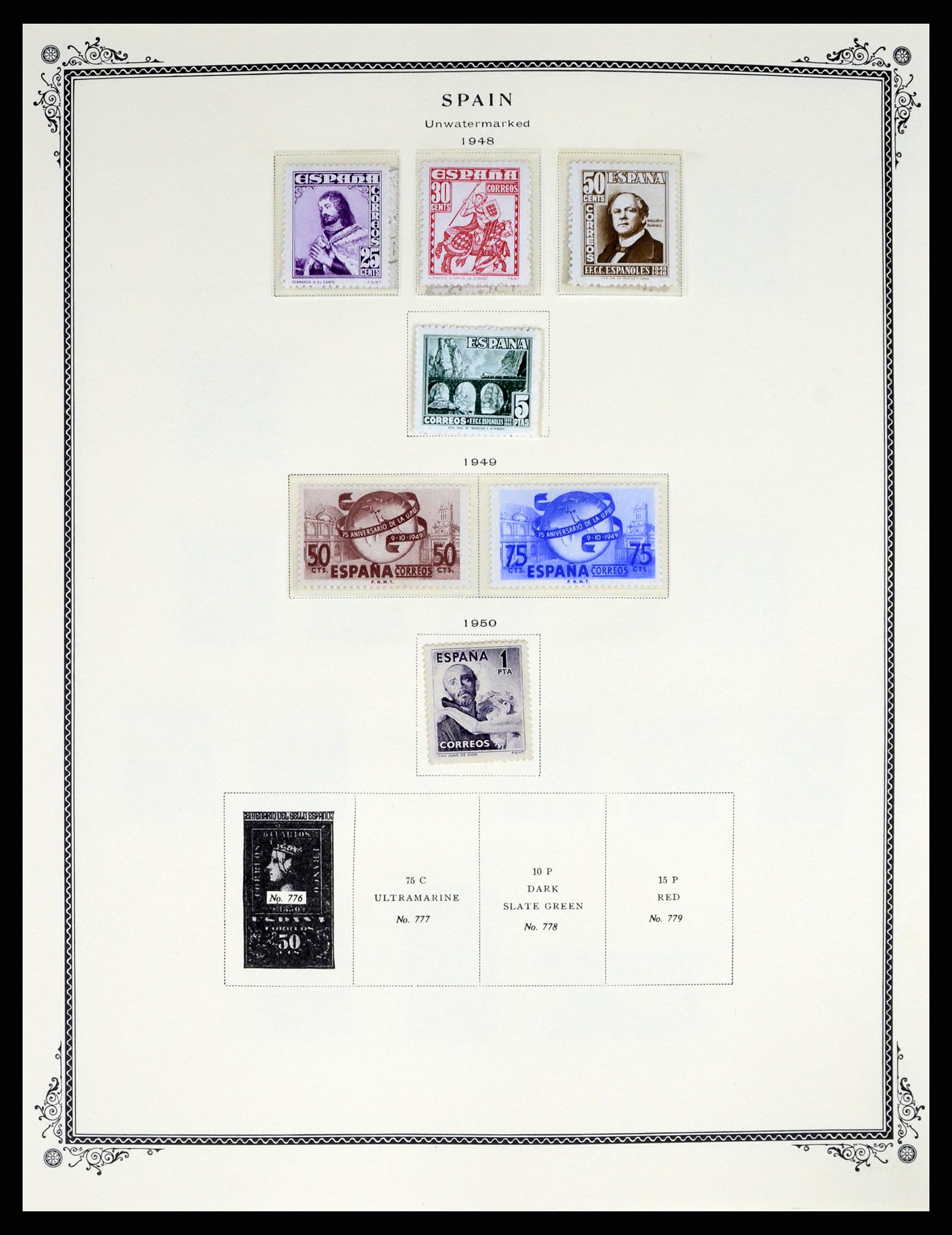 37749 031 - Postzegelverzameling 37749 Spanje en koloniën 1856-1997.