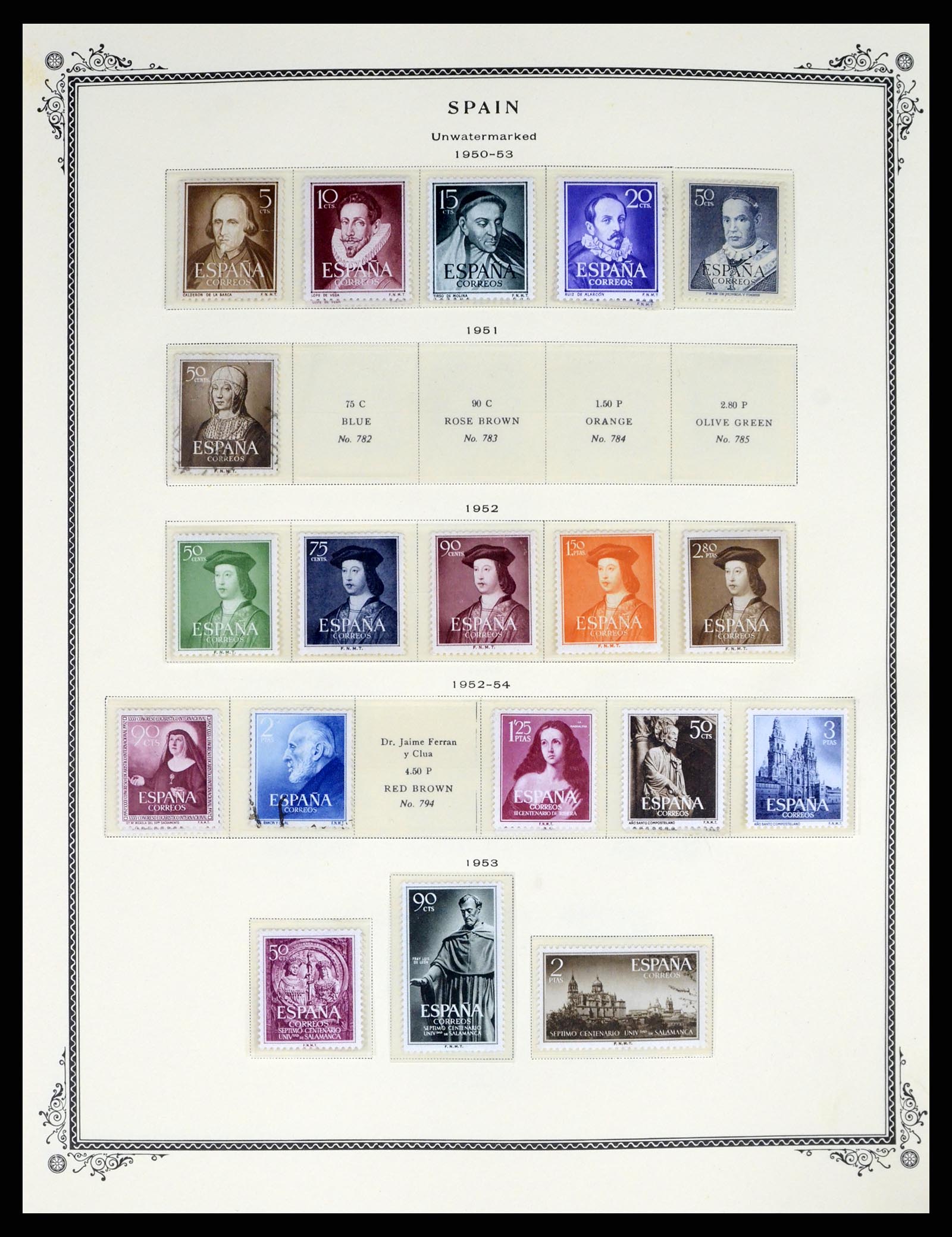 37749 032 - Postzegelverzameling 37749 Spanje en koloniën 1856-1997.