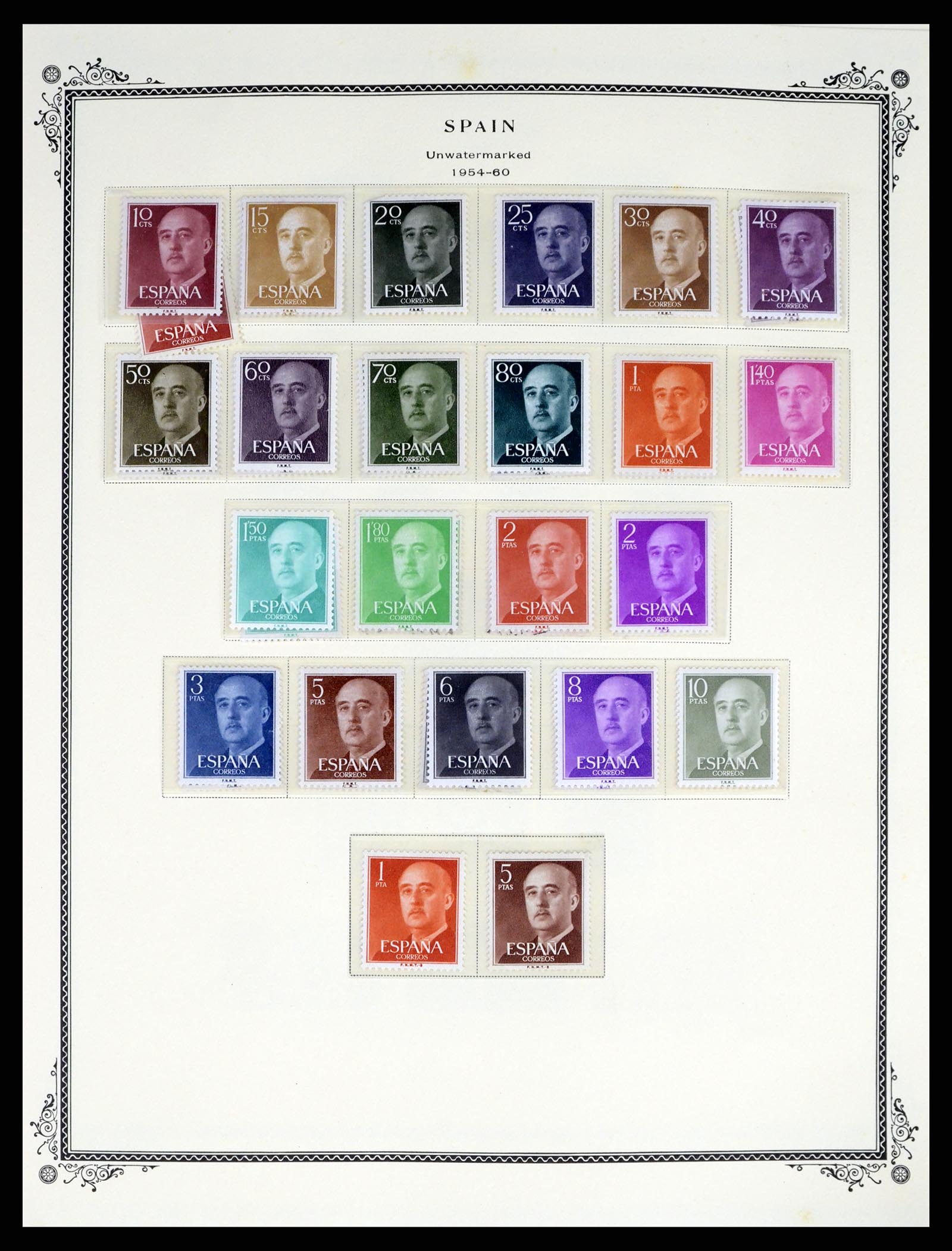 37749 034 - Postzegelverzameling 37749 Spanje en koloniën 1856-1997.