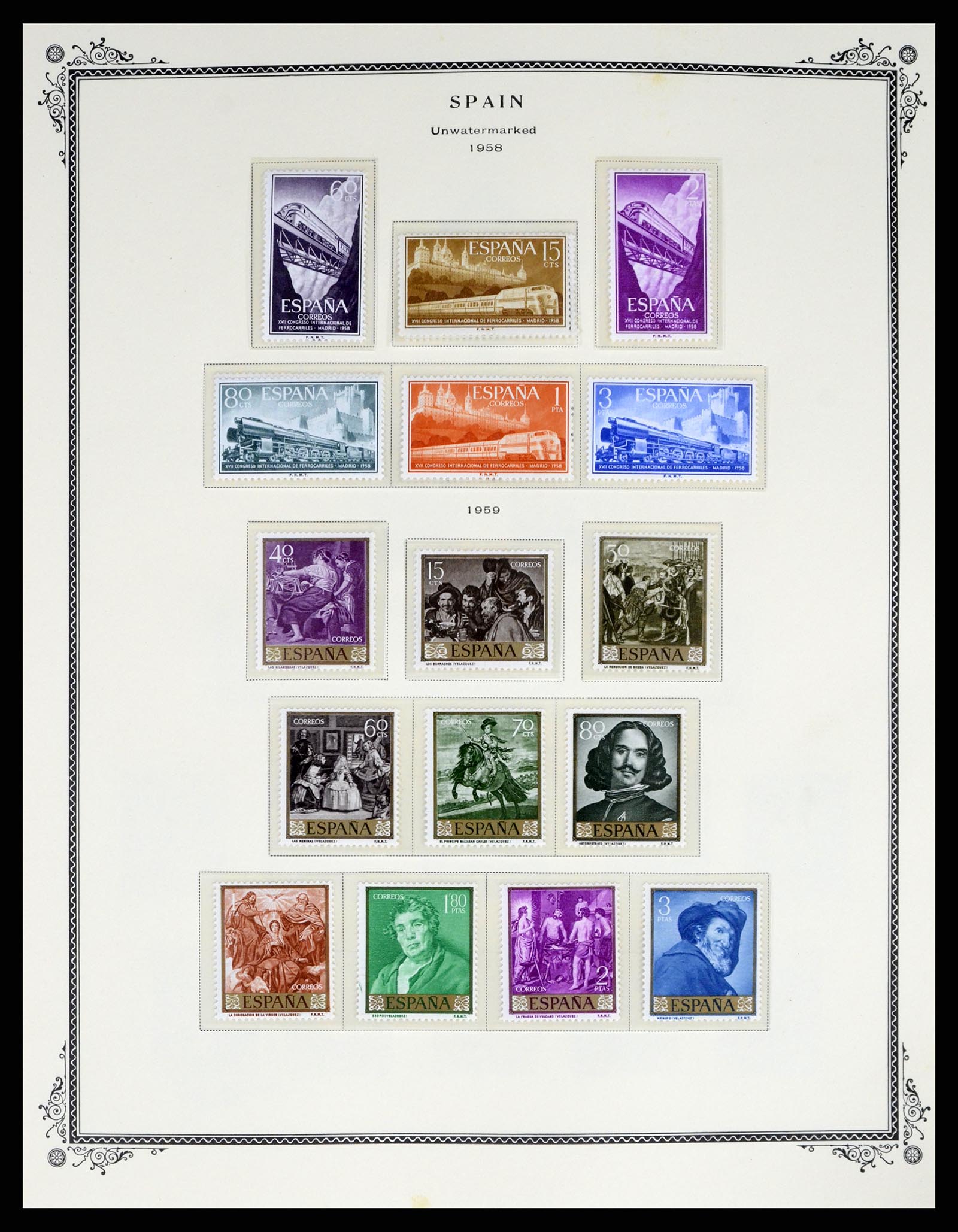 37749 040 - Postzegelverzameling 37749 Spanje en koloniën 1856-1997.