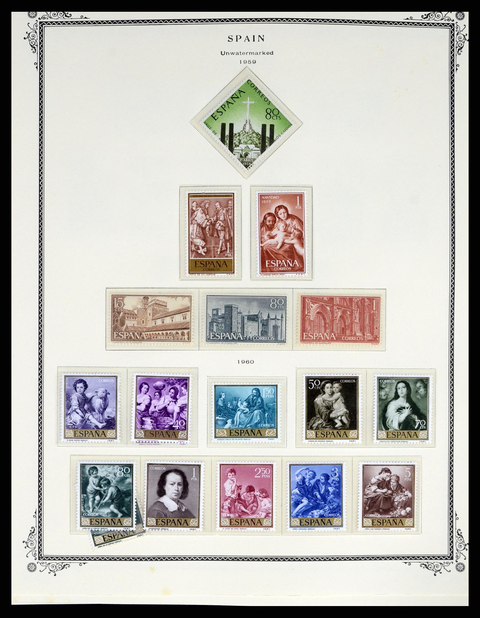 37749 041 - Postzegelverzameling 37749 Spanje en koloniën 1856-1997.