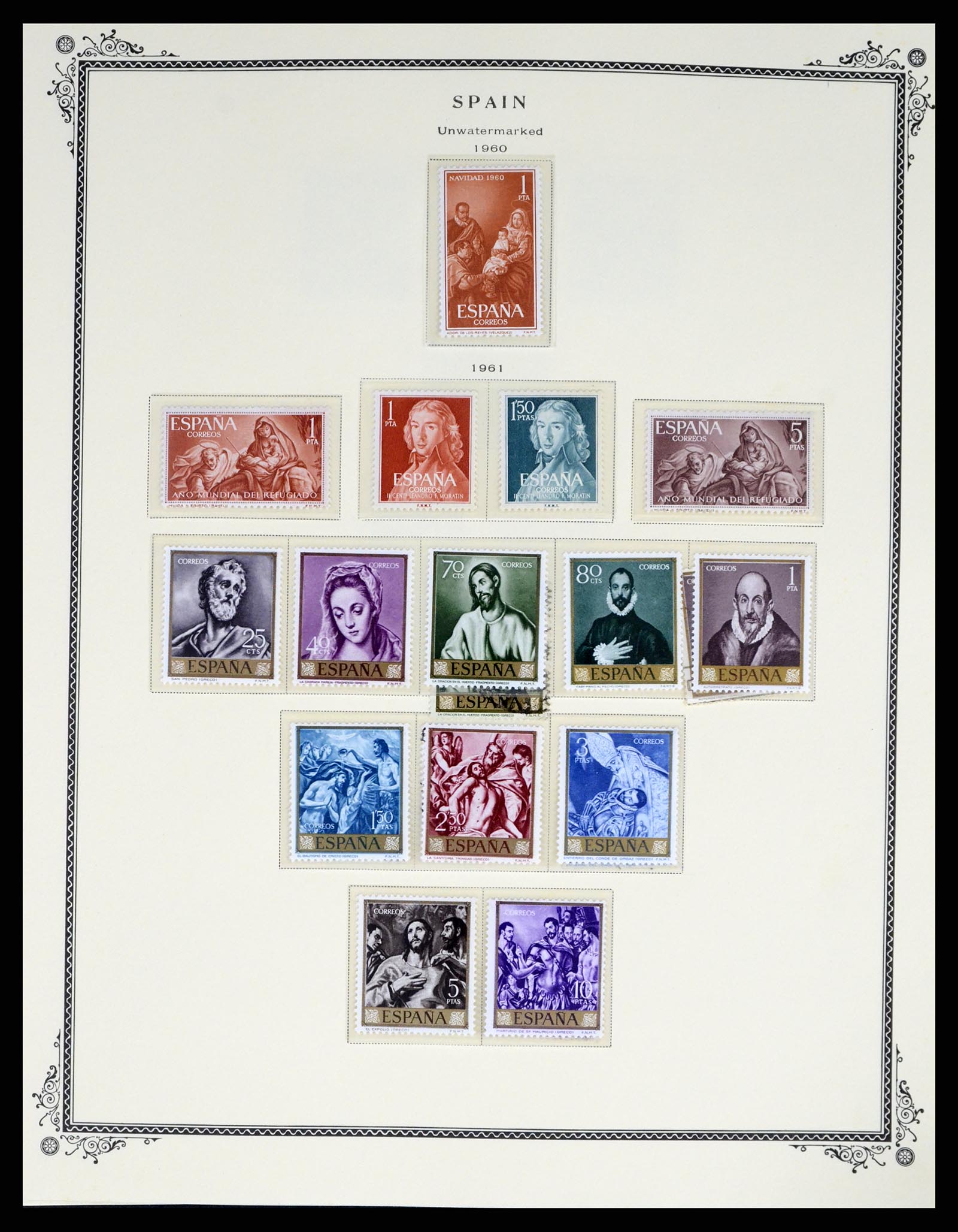 37749 045 - Postzegelverzameling 37749 Spanje en koloniën 1856-1997.