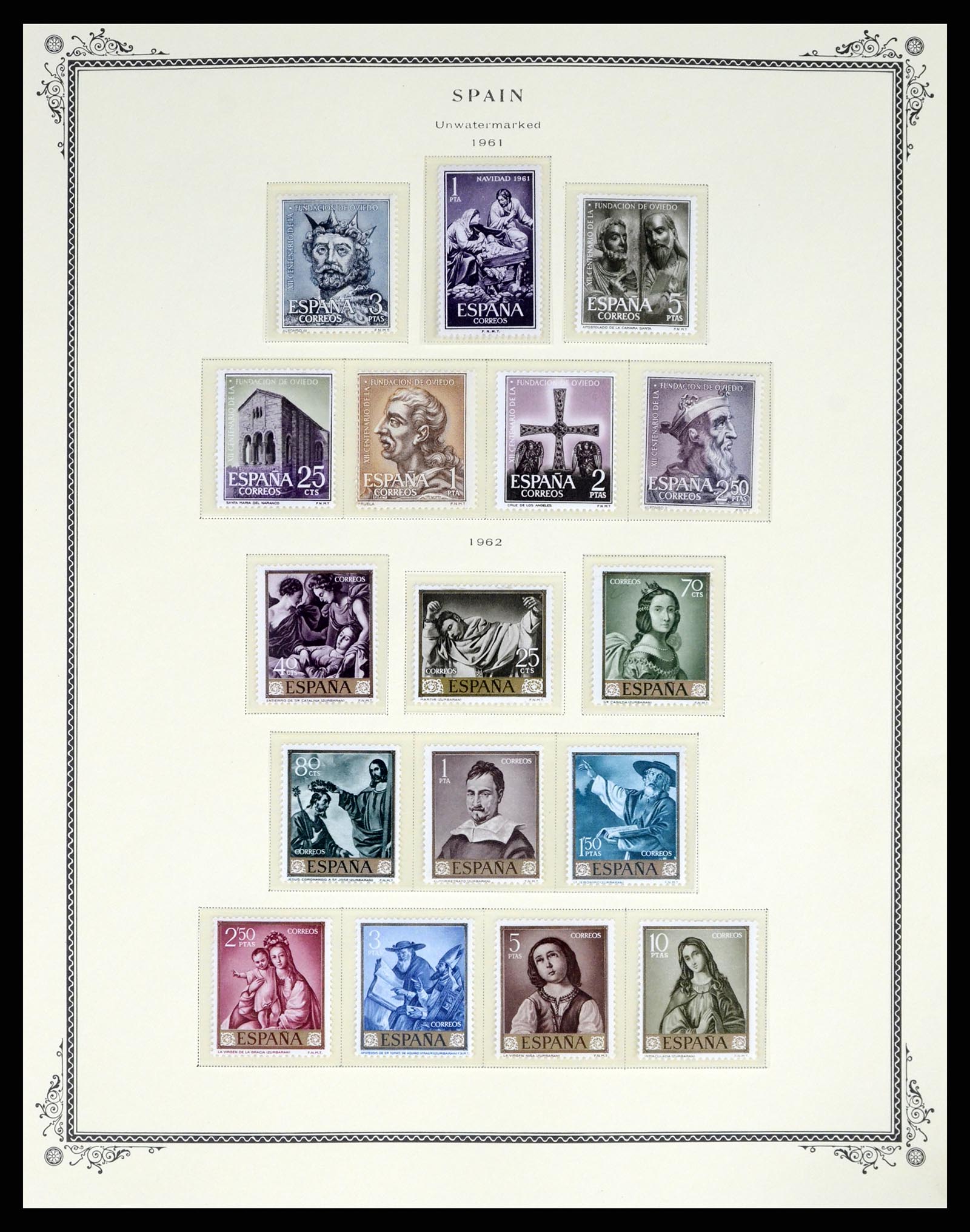 37749 050 - Postzegelverzameling 37749 Spanje en koloniën 1856-1997.
