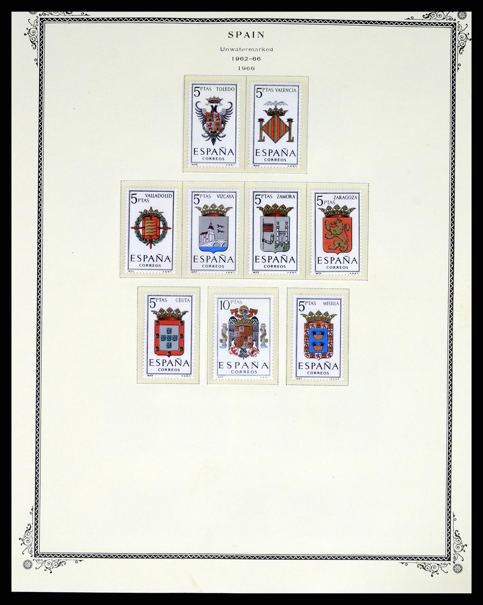 37749 054 - Postzegelverzameling 37749 Spanje en koloniën 1856-1997.