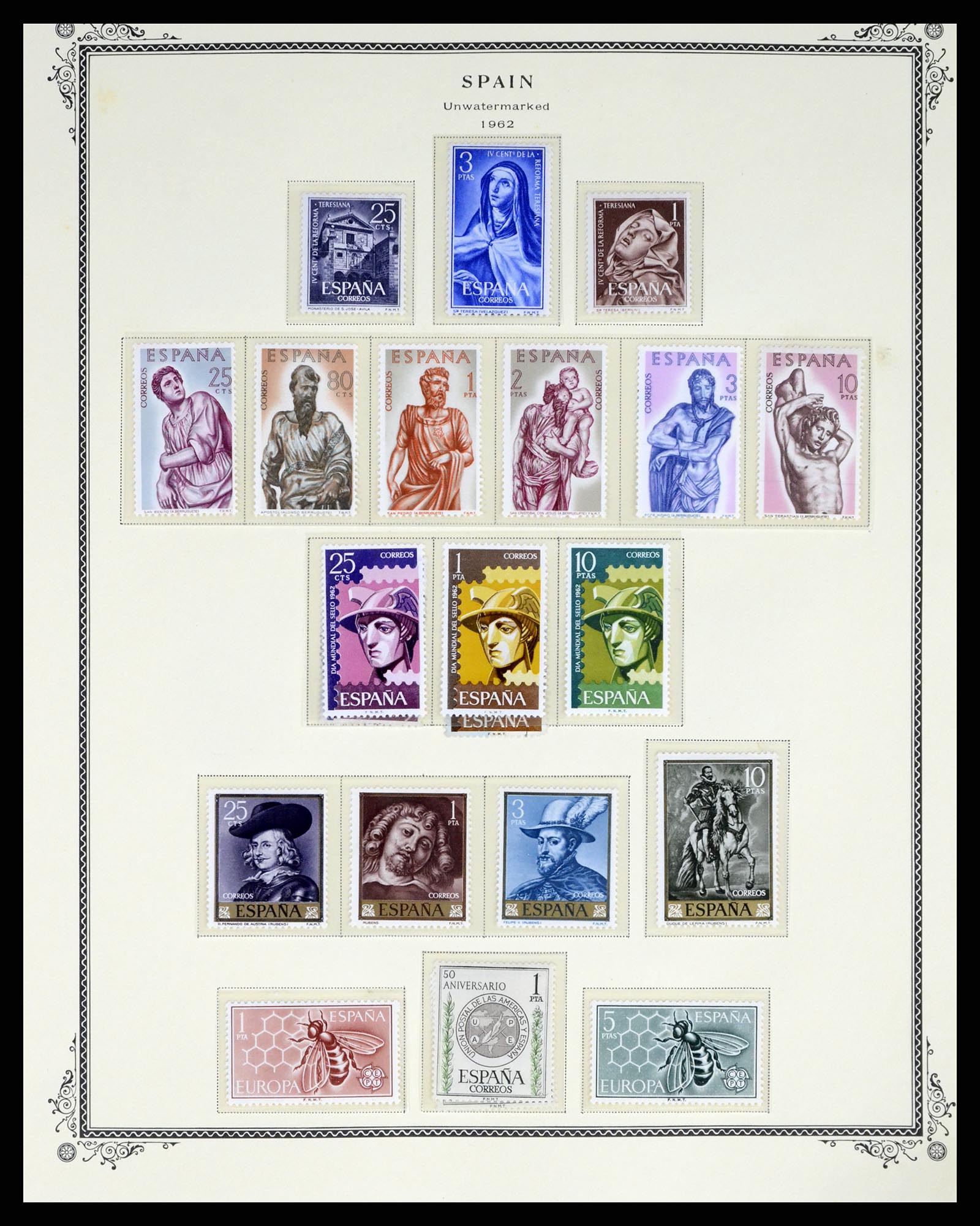 37749 055 - Postzegelverzameling 37749 Spanje en koloniën 1856-1997.