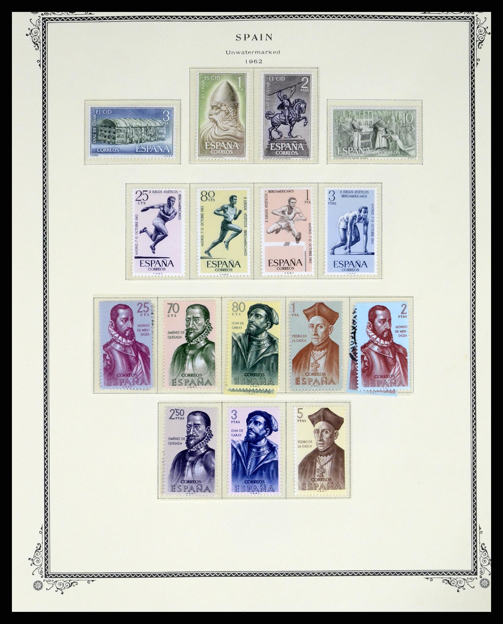 37749 056 - Postzegelverzameling 37749 Spanje en koloniën 1856-1997.
