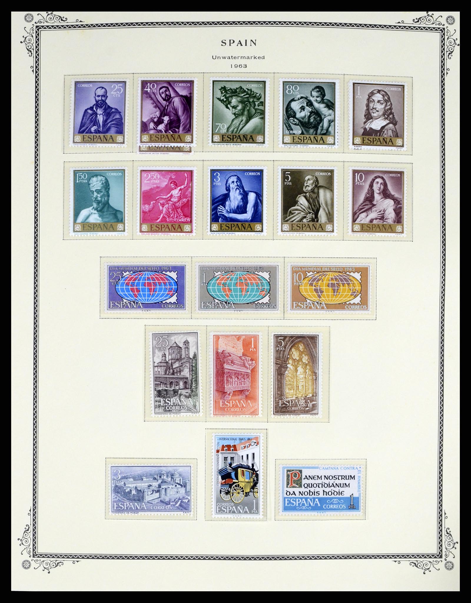37749 058 - Postzegelverzameling 37749 Spanje en koloniën 1856-1997.