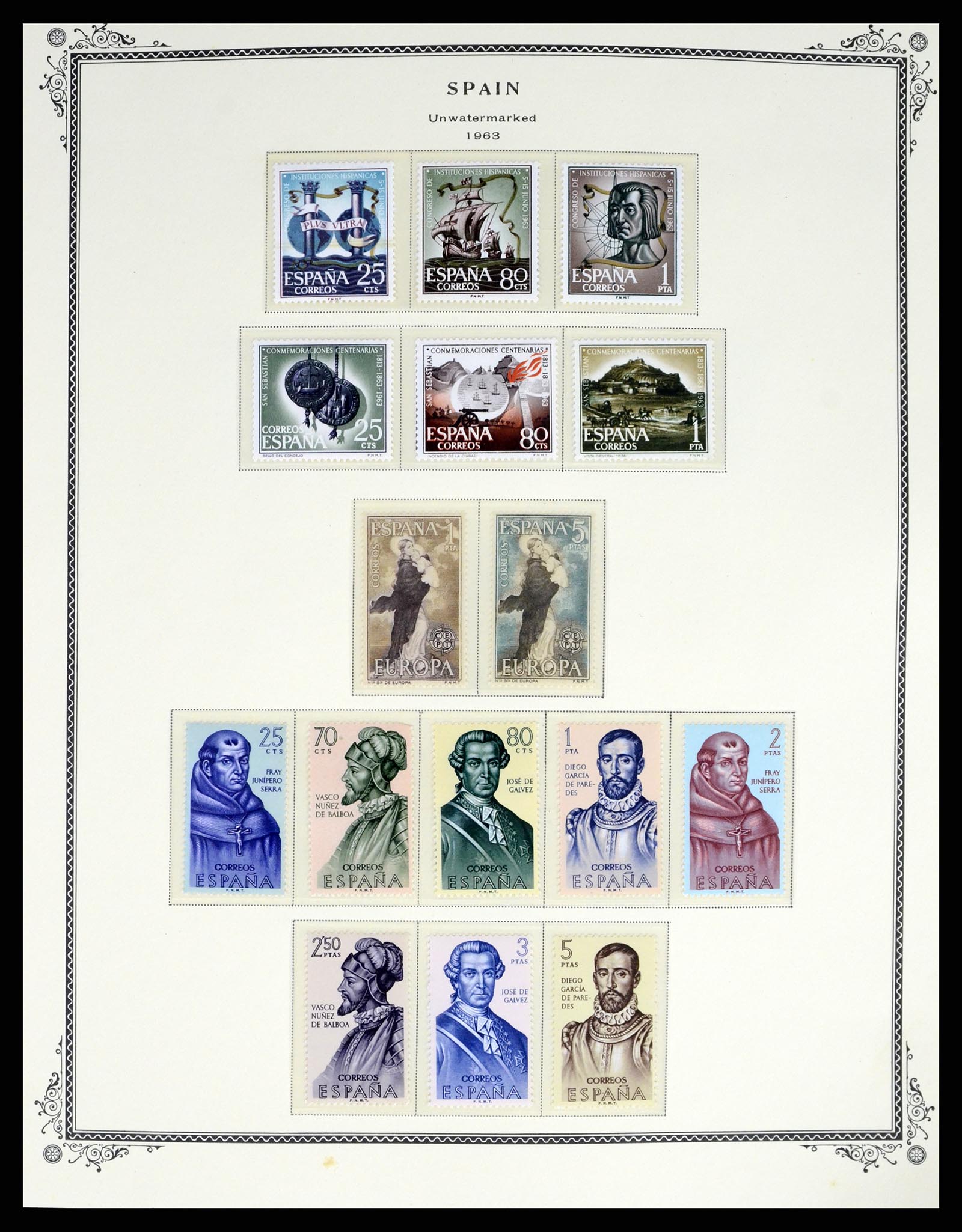 37749 059 - Postzegelverzameling 37749 Spanje en koloniën 1856-1997.