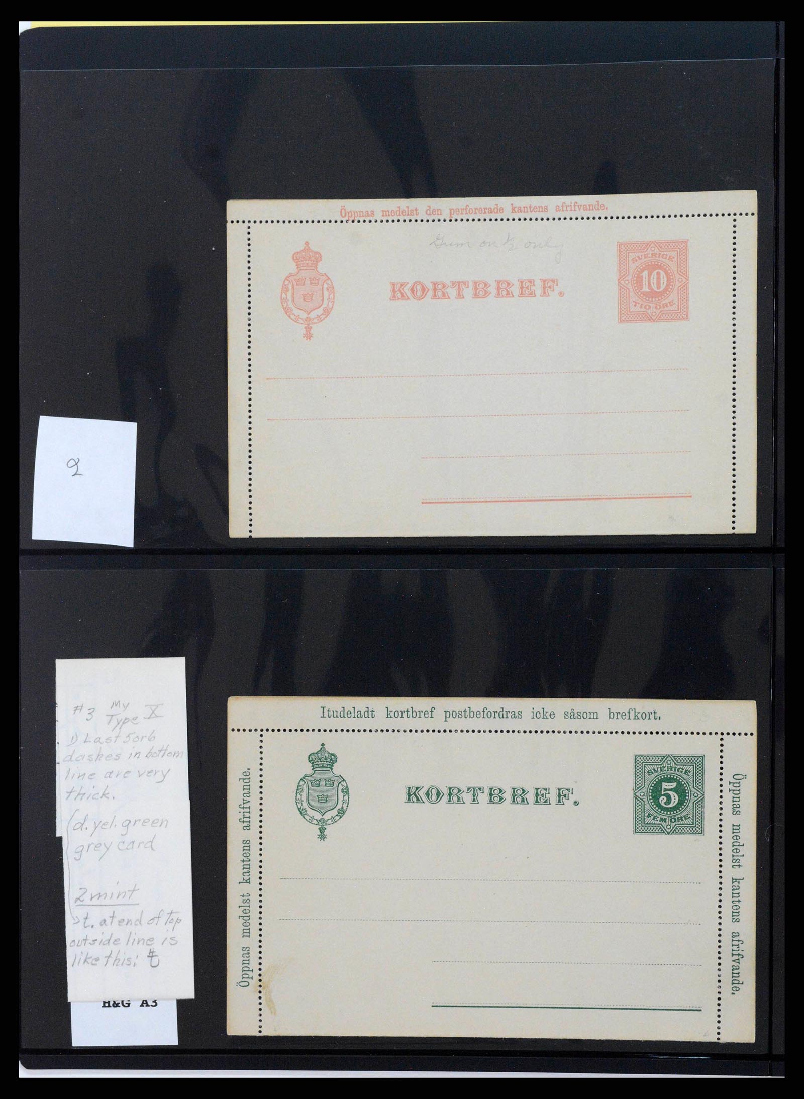 37751 0002 - Postzegelverzameling 37751 Zweden postwaardestukken 1873-1976.