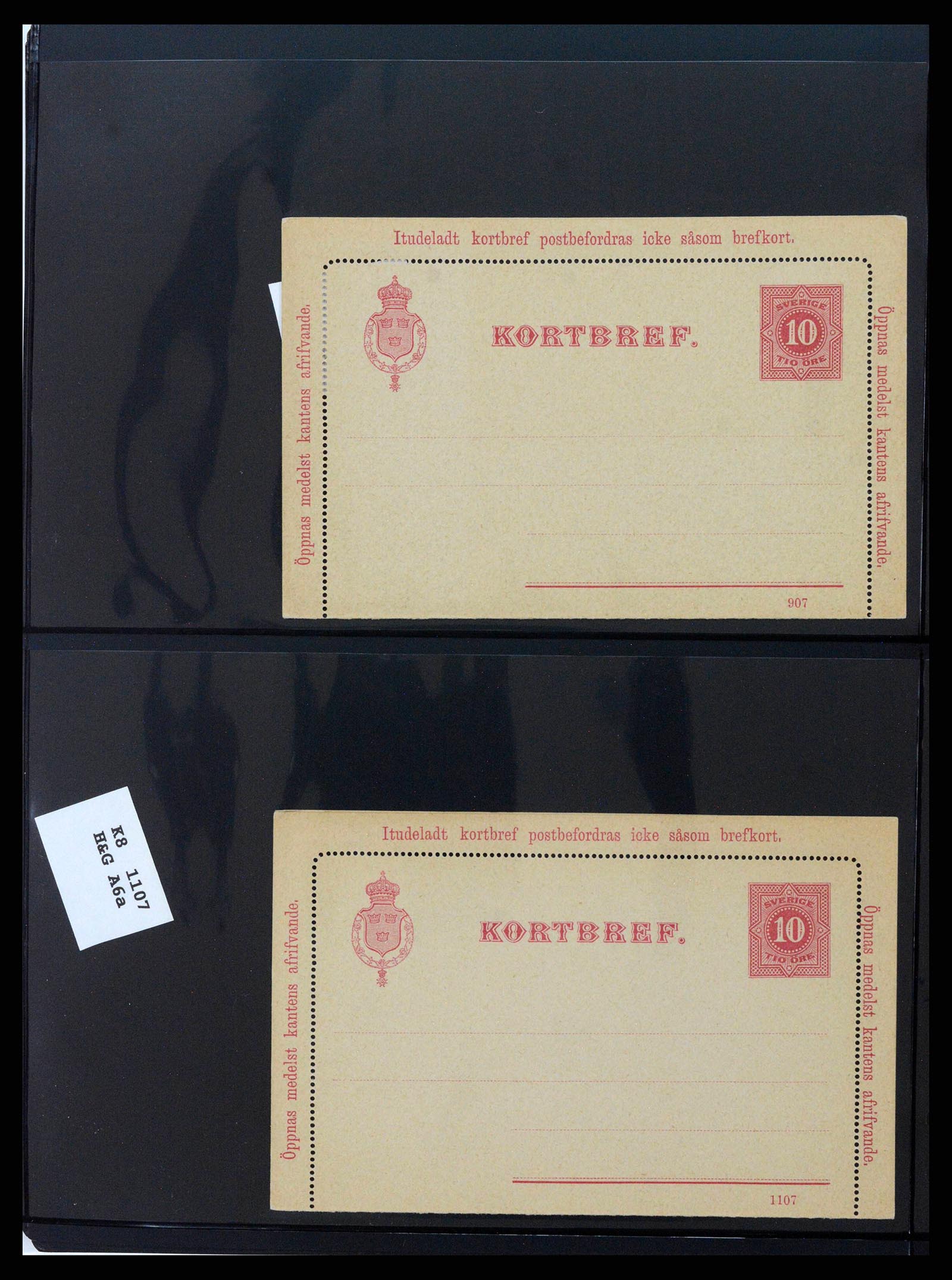 37751 0020 - Postzegelverzameling 37751 Zweden postwaardestukken 1873-1976.