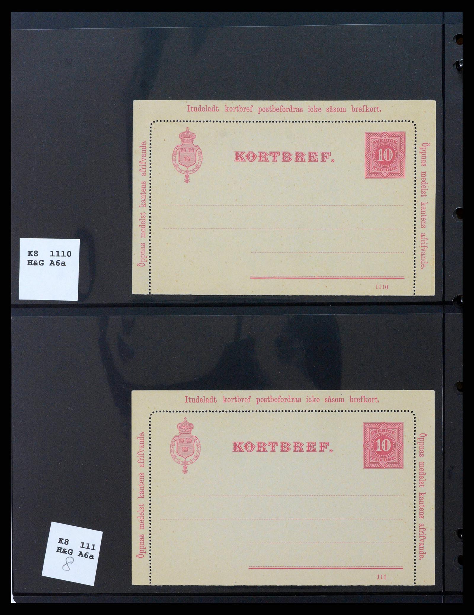 37751 0024 - Stamp collection 37751 Sweden postal stationery 1873-1976.
