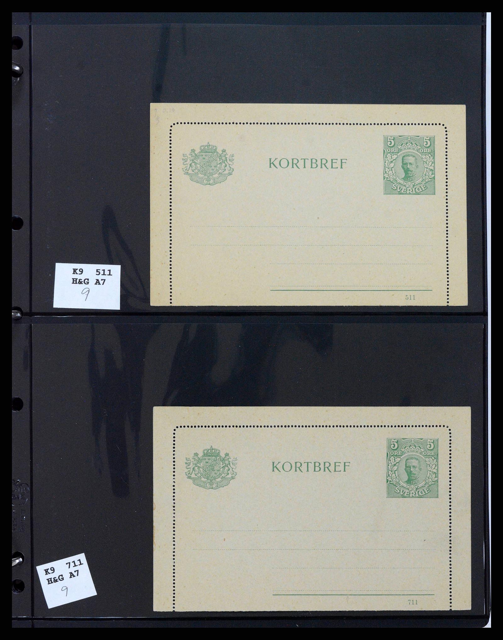 37751 0025 - Stamp collection 37751 Sweden postal stationery 1873-1976.