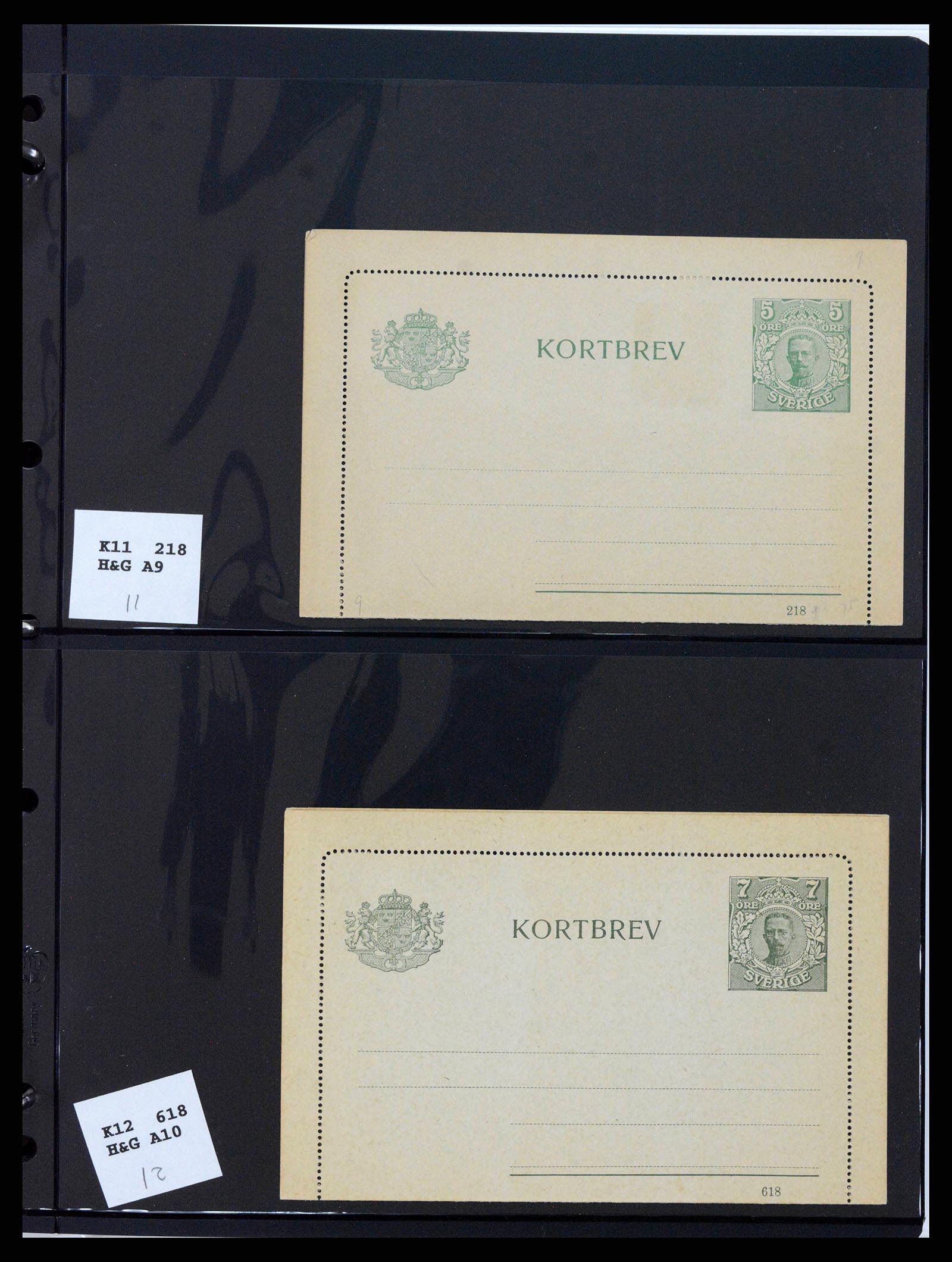 37751 0034 - Stamp collection 37751 Sweden postal stationery 1873-1976.