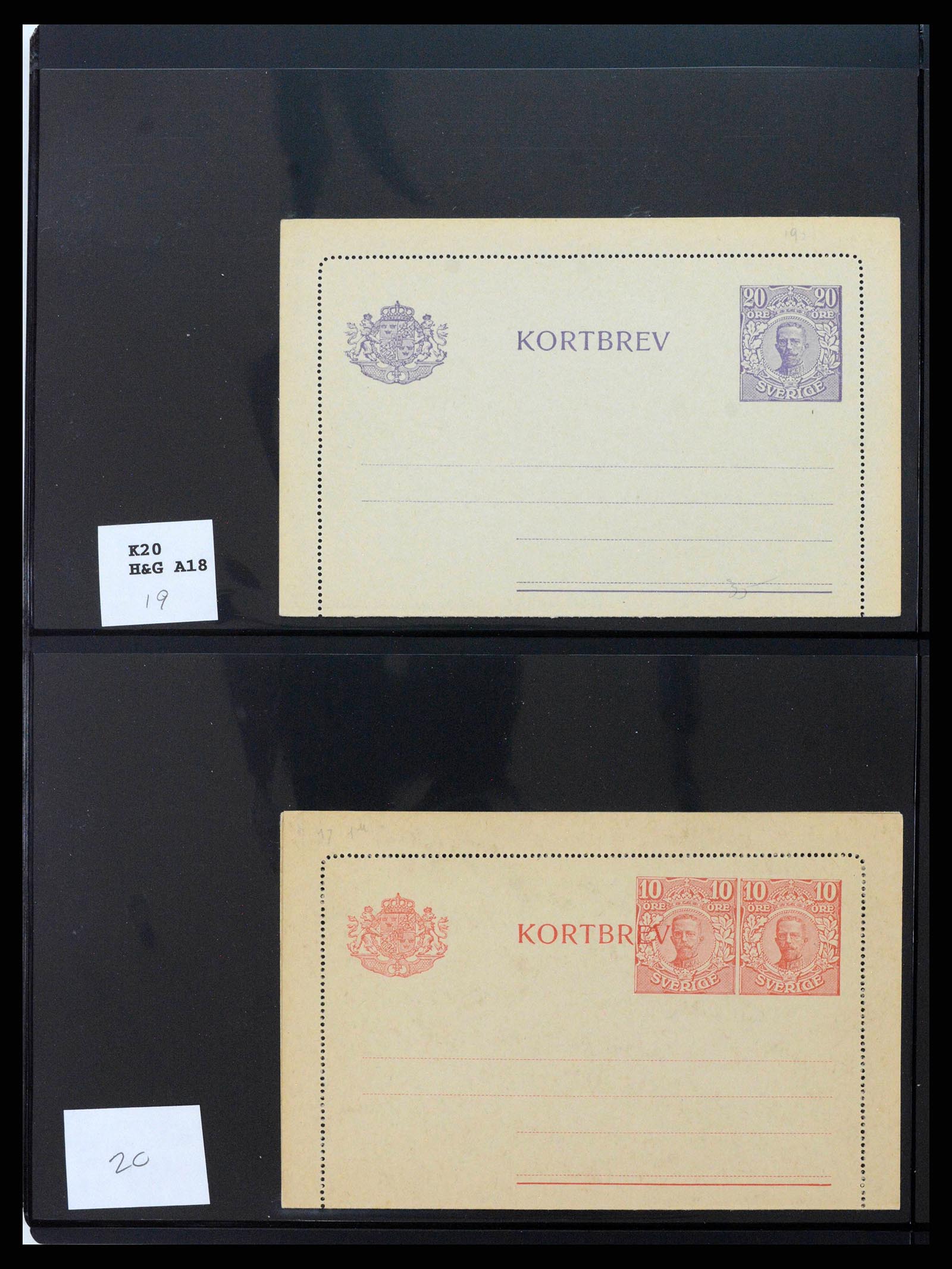 37751 0049 - Stamp collection 37751 Sweden postal stationery 1873-1976.