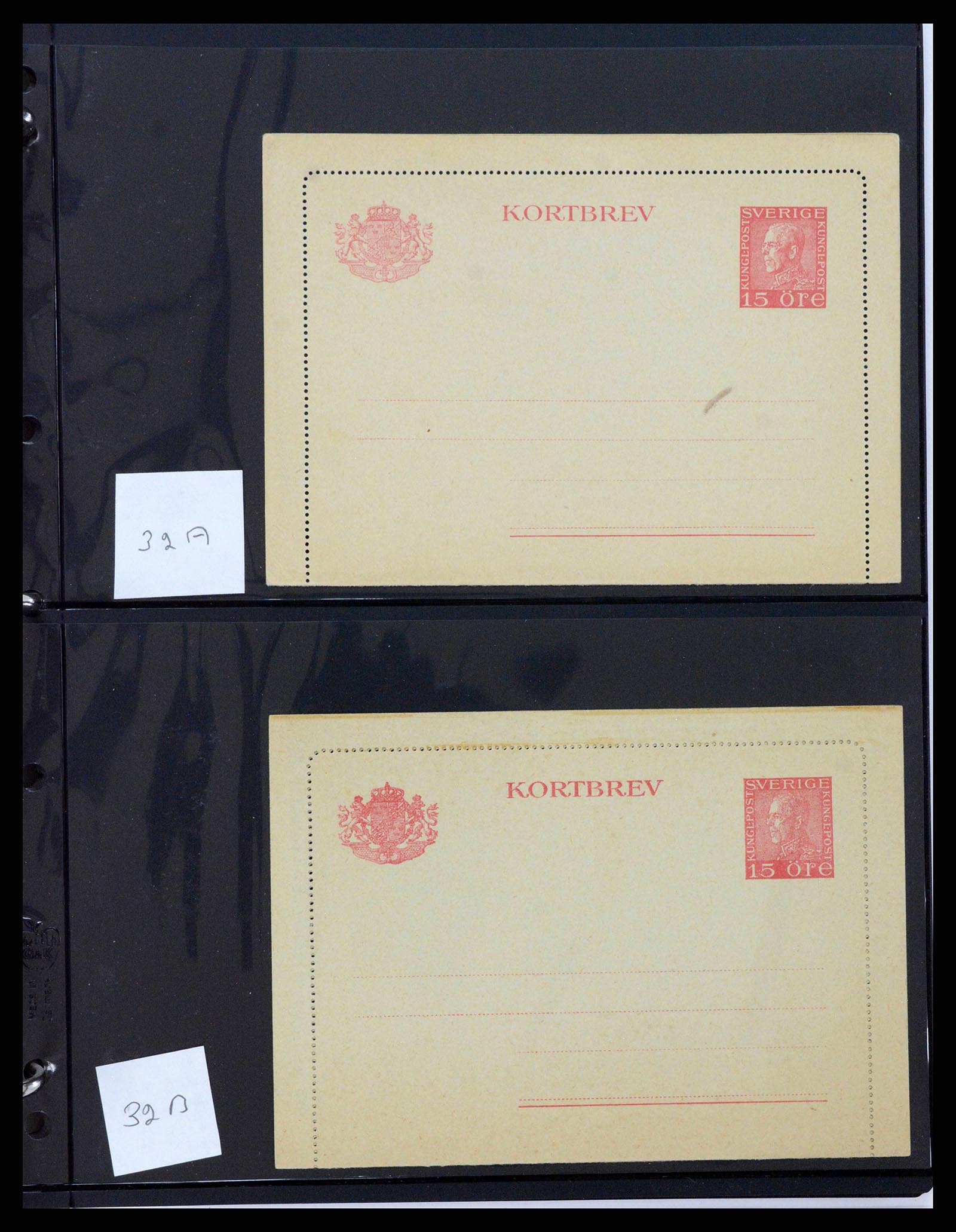 37751 0058 - Stamp collection 37751 Sweden postal stationery 1873-1976.